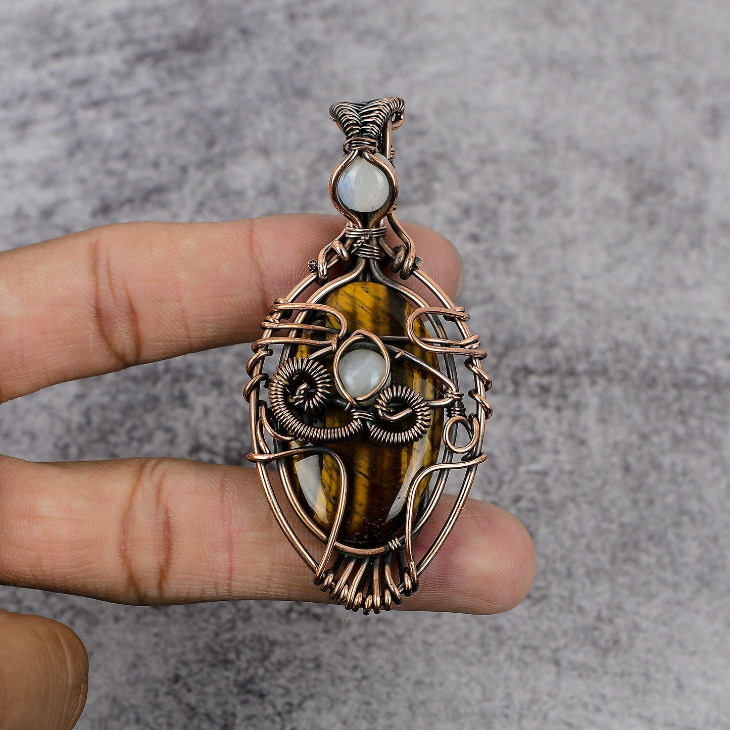 Brown Tiger Eye Gemstone Pendant