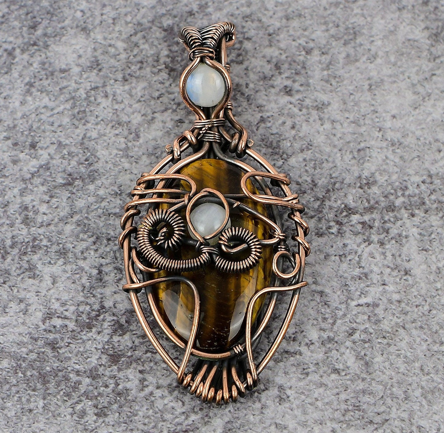 Brown Tiger Eye Gemstone Pendant