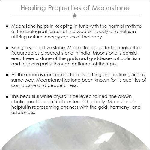 White Moonstone Gemstone Copper Cuff Bracelet