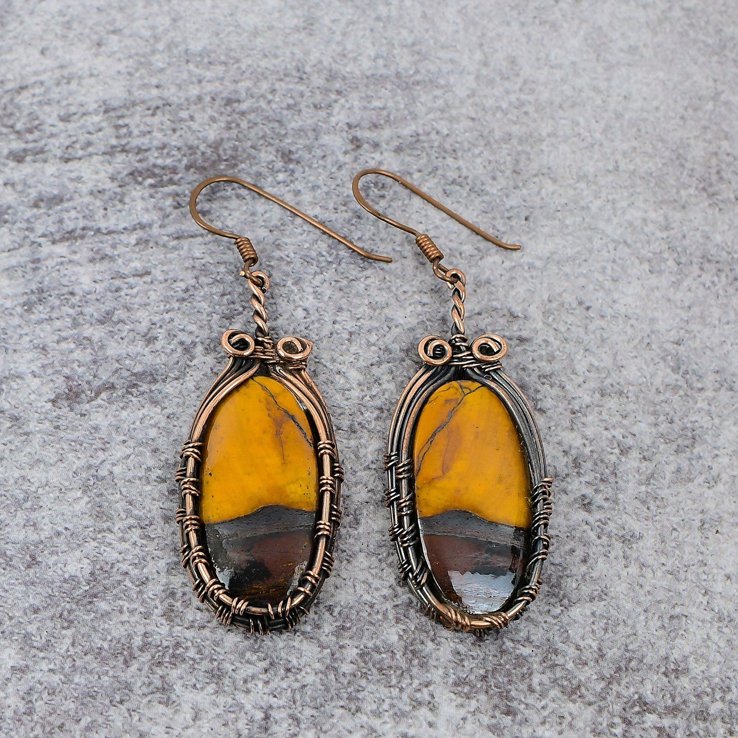 Multicolor Mookaite Gemstone Earrings