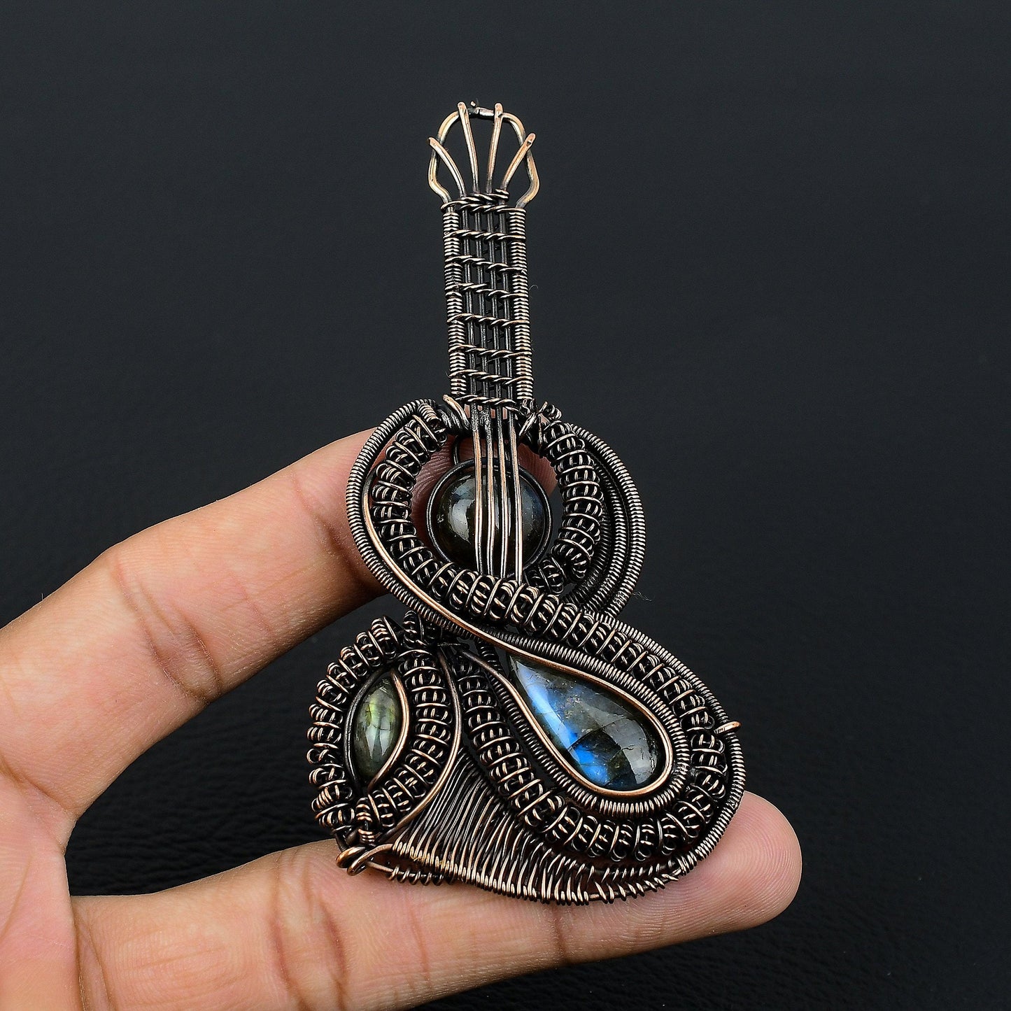 Blue Labradorite Gemstone Pendant