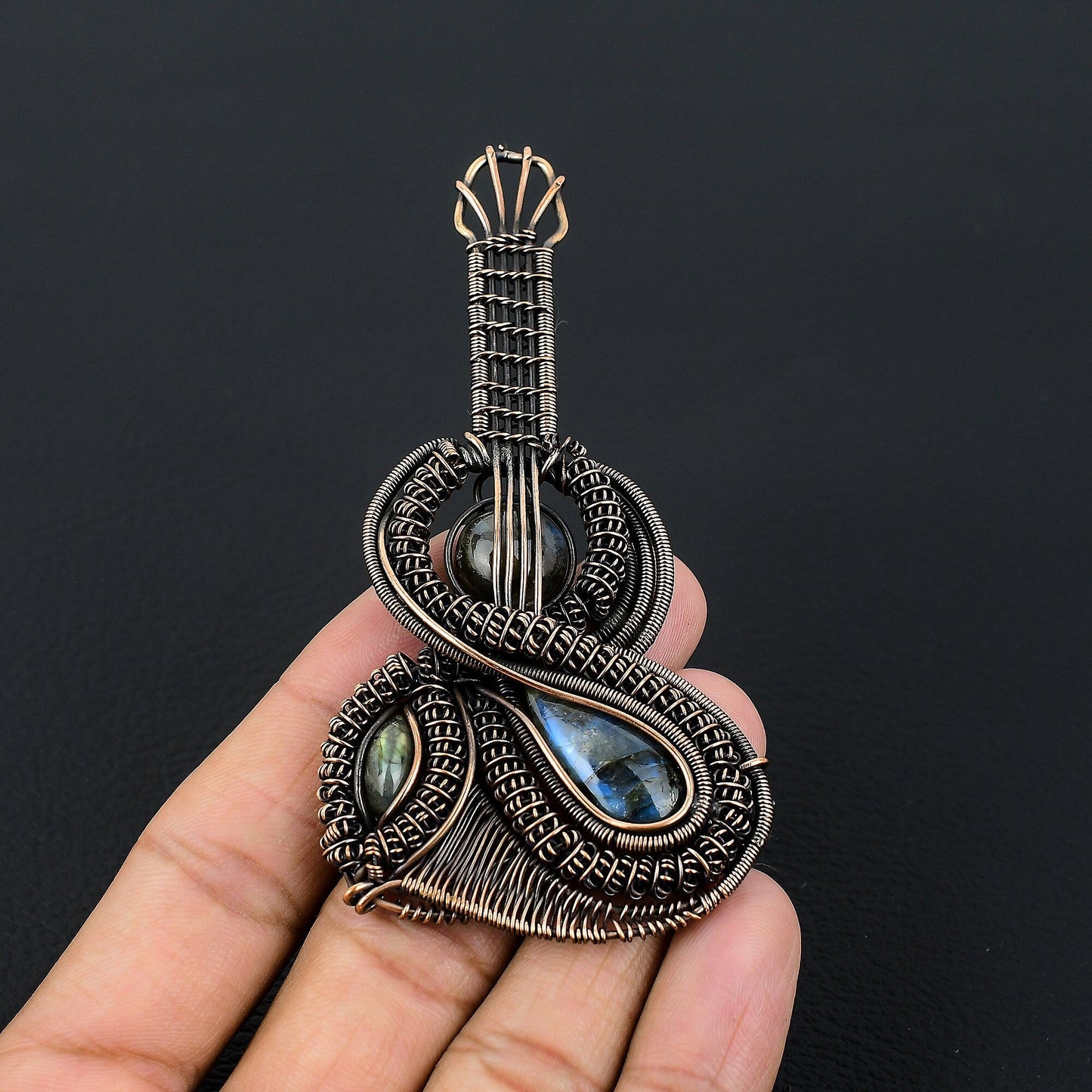 Blue Labradorite Gemstone Pendant