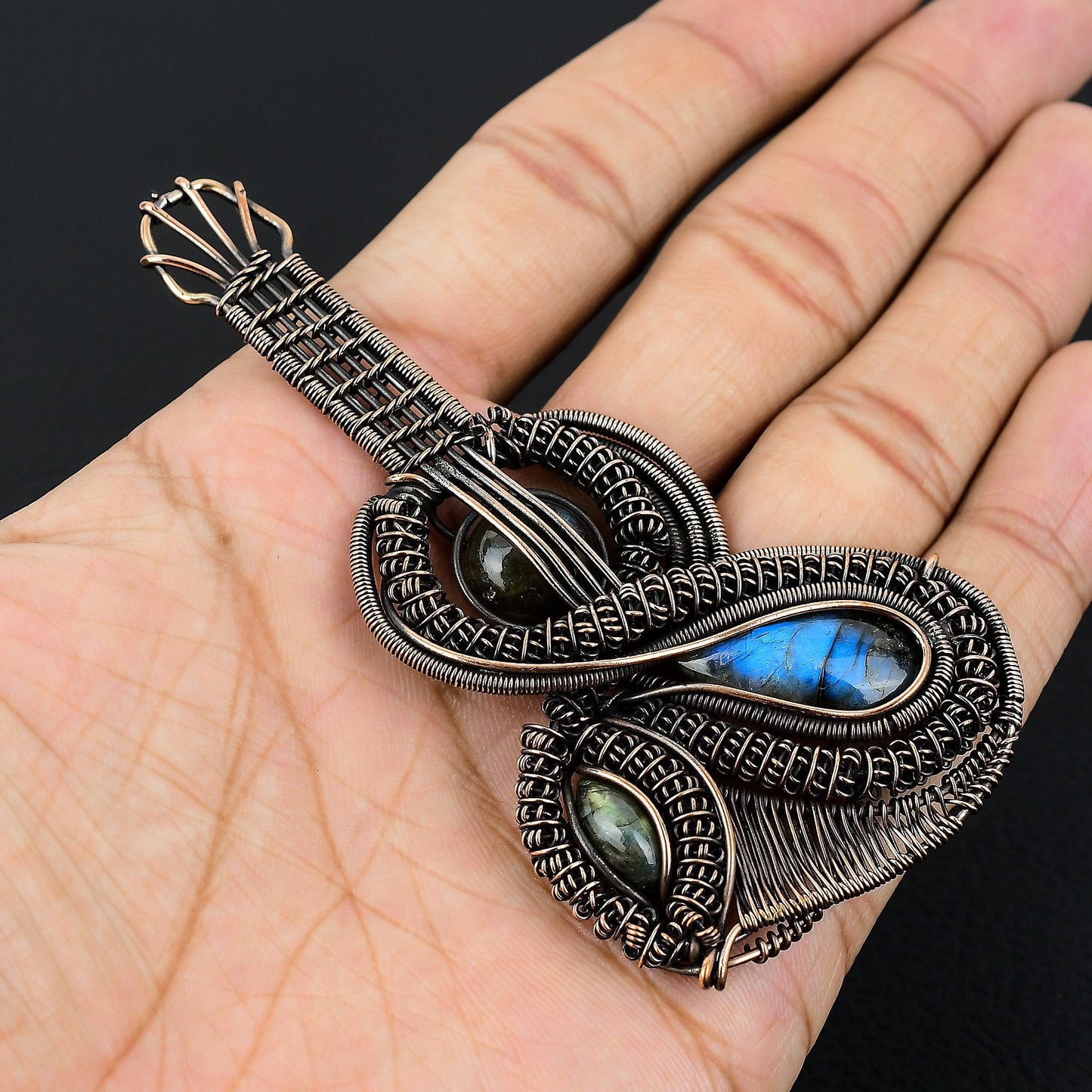 Blue Labradorite Gemstone Pendant