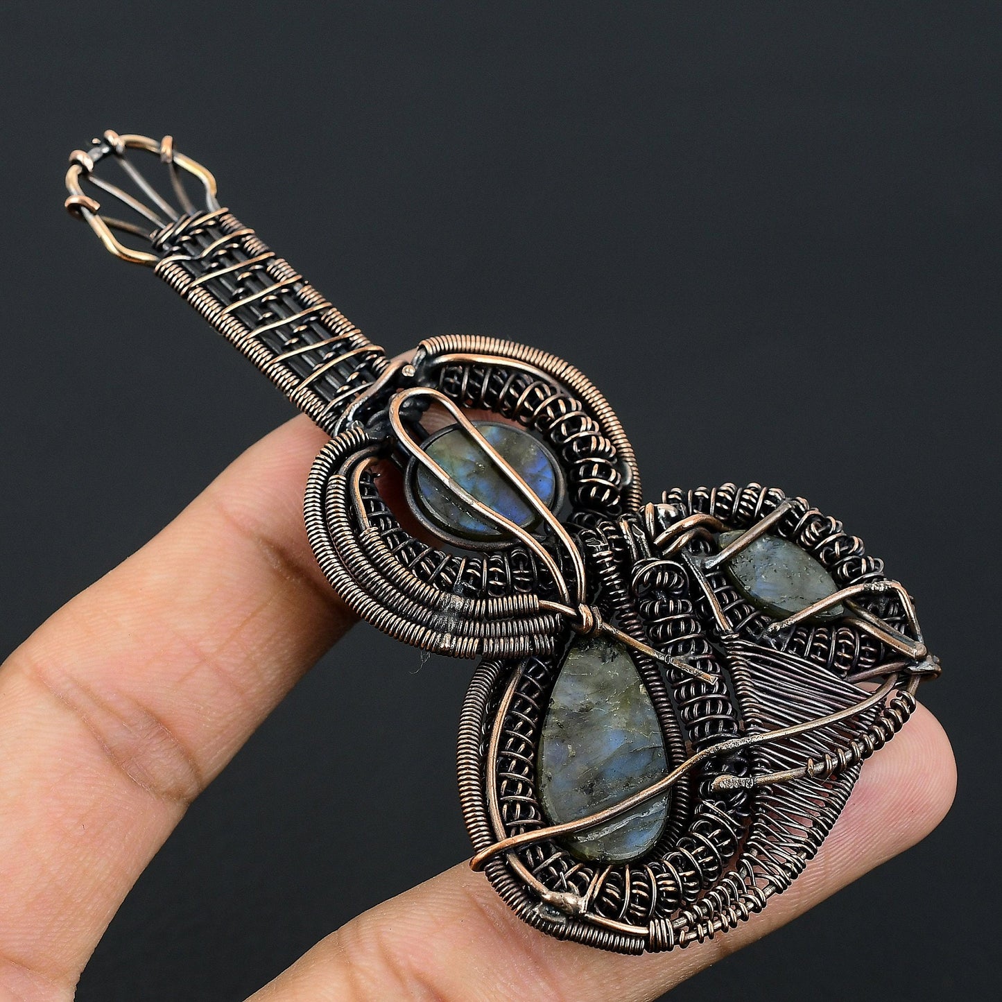 Blue Labradorite Gemstone Pendant