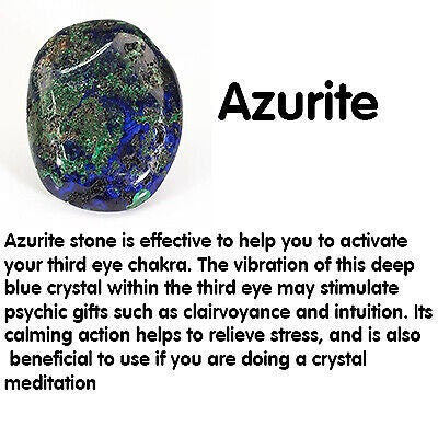 Blue Azurite Gemstone Cuff Bracelet