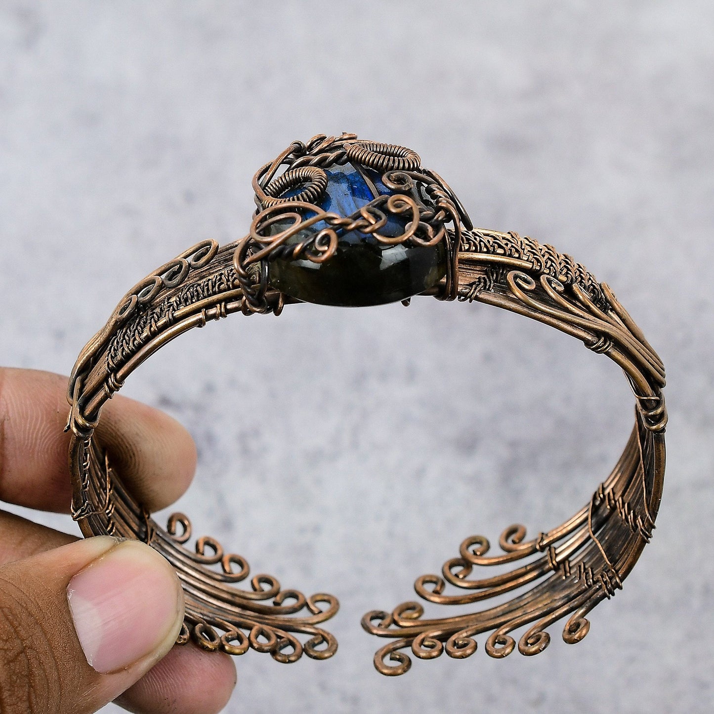 Blue Labradorite Gemstone Bracelet