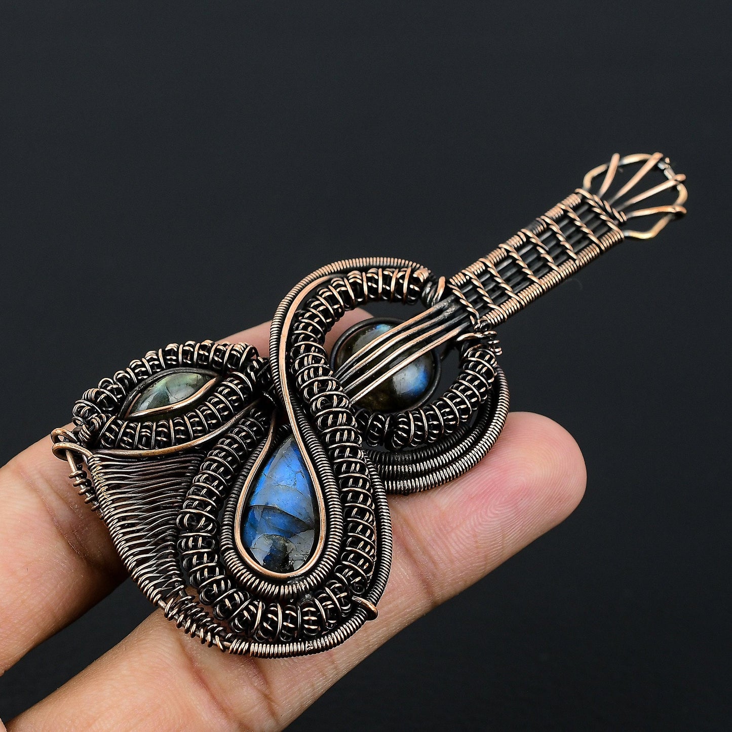 Blue Labradorite Gemstone Pendant