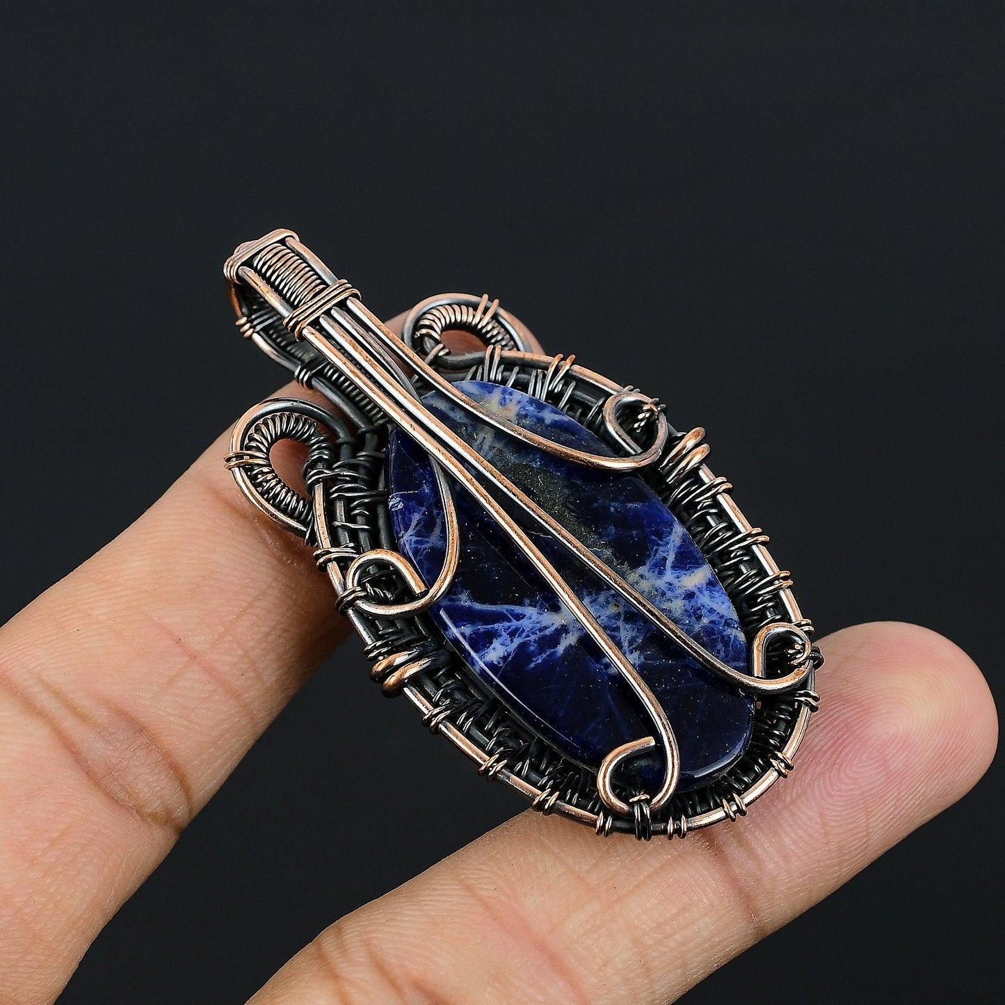 Blue Sodalite Gemstone Pendant