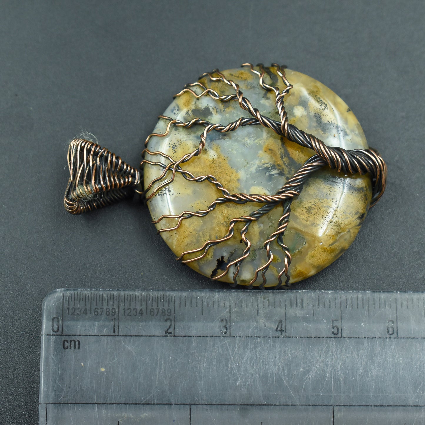 Brown Tiger Dendrite Gemstone Pendant