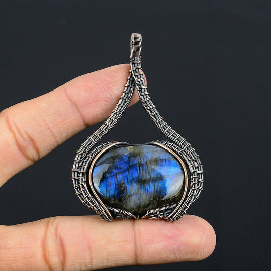 Blue Labradorite Gemstone Pendant