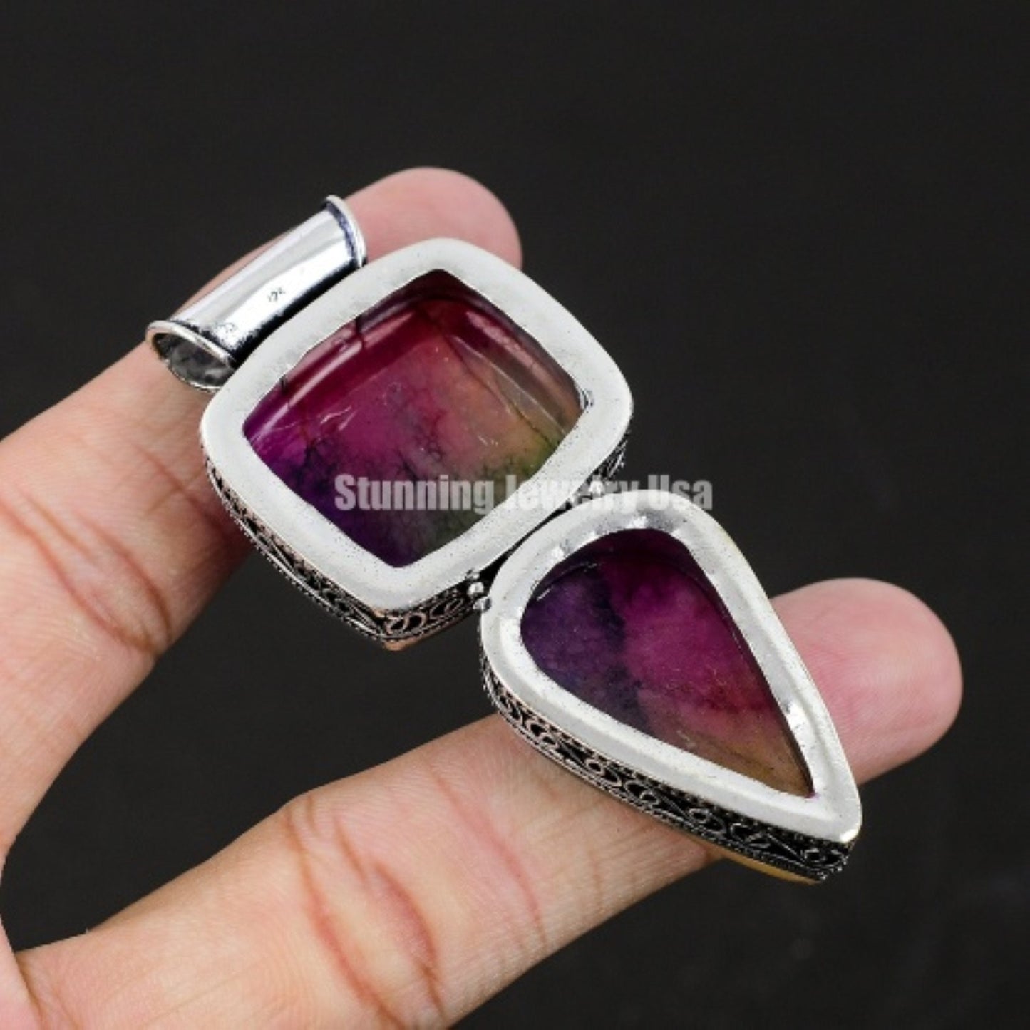 Rainbow Solar Gemstone Pendant