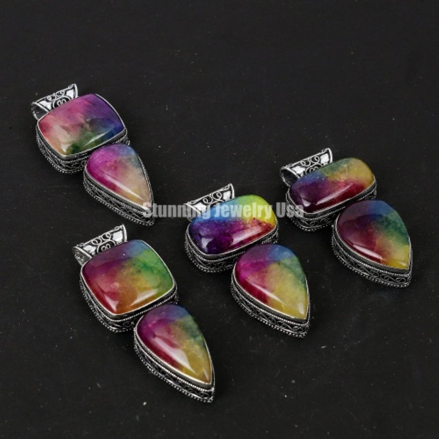 Rainbow Solar Gemstone Pendant