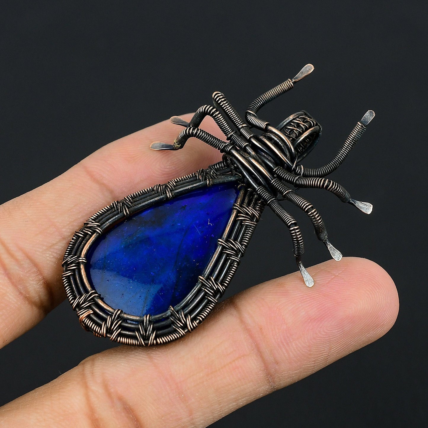Blue Labradorite Gemstone Pendant