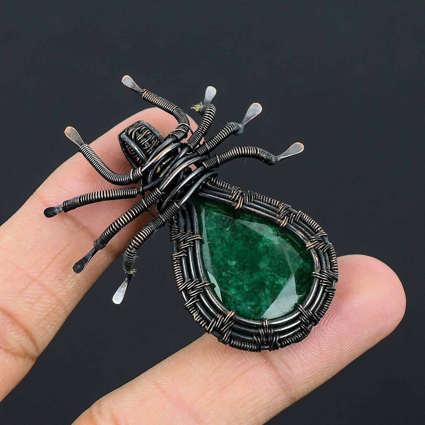 Green Emerald Gemstone Pendant