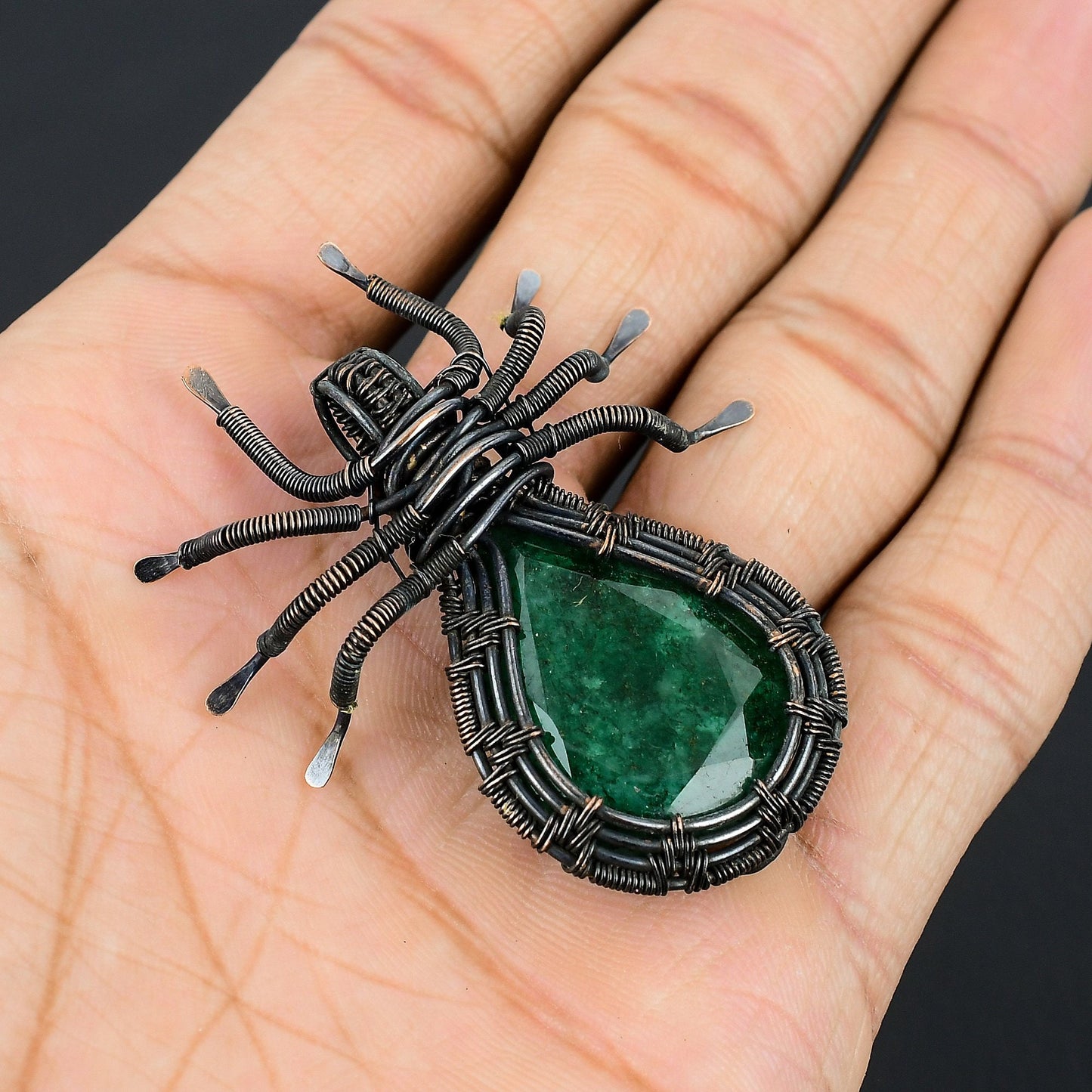 Green Emerald Gemstone Pendant