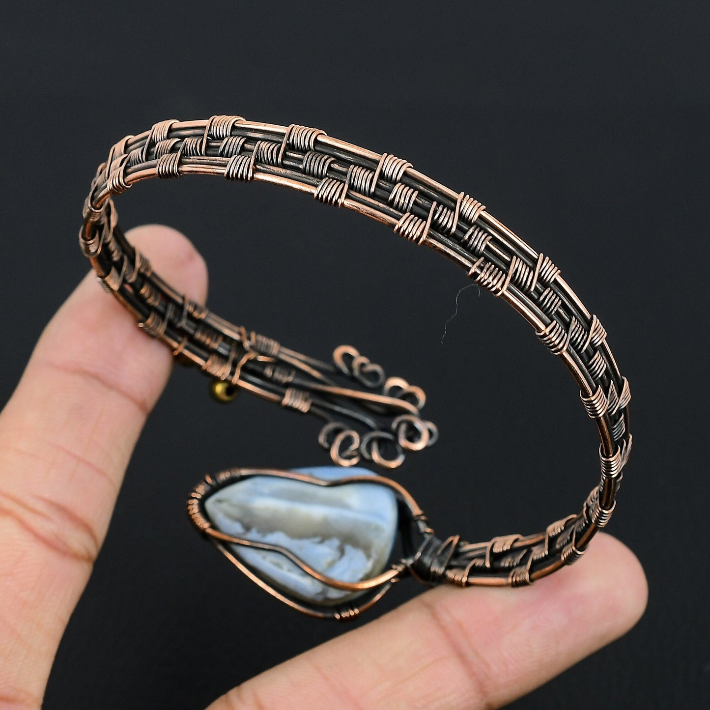 Blue Opal Gemstone Bracelet