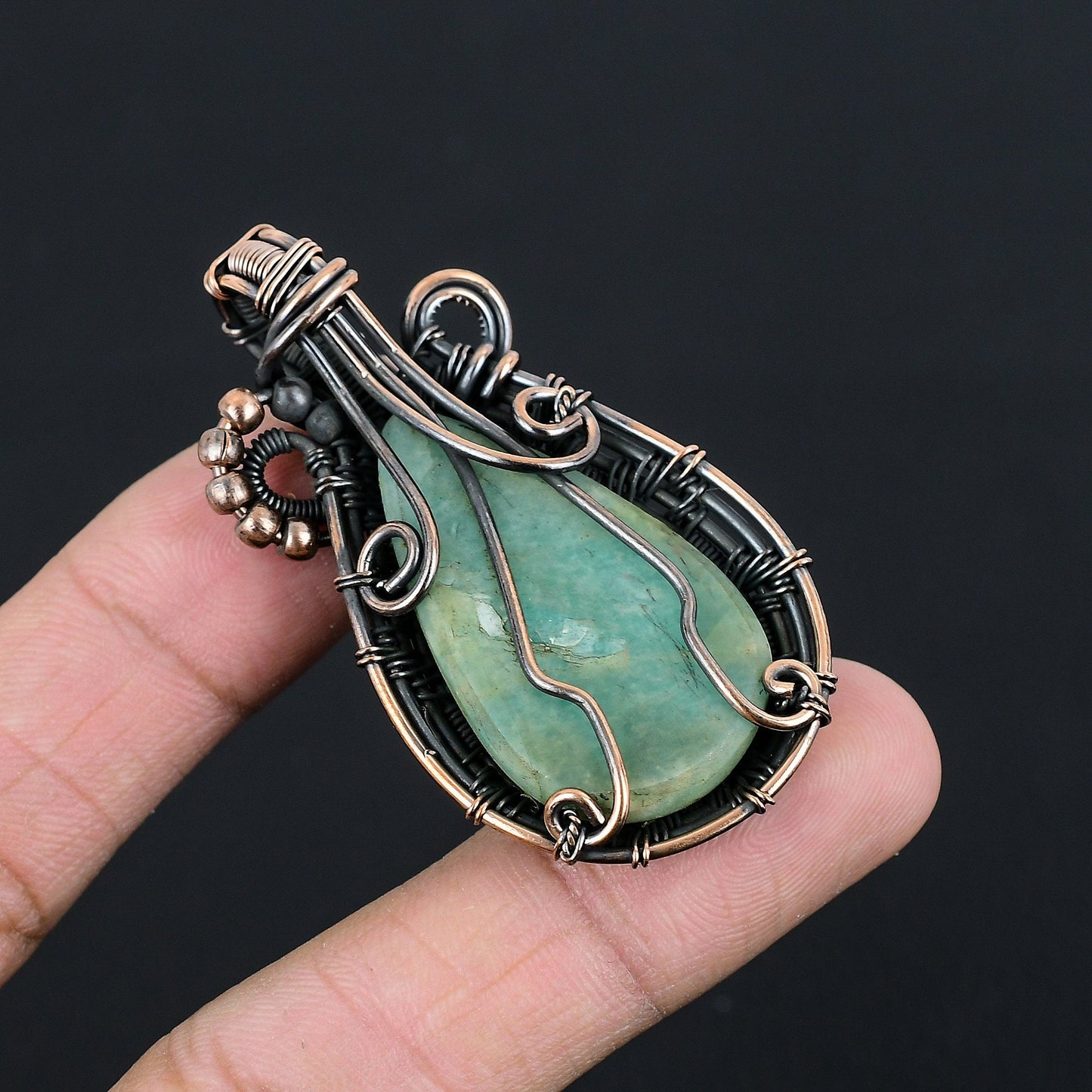 Green Amazonite Gemstone Pendant