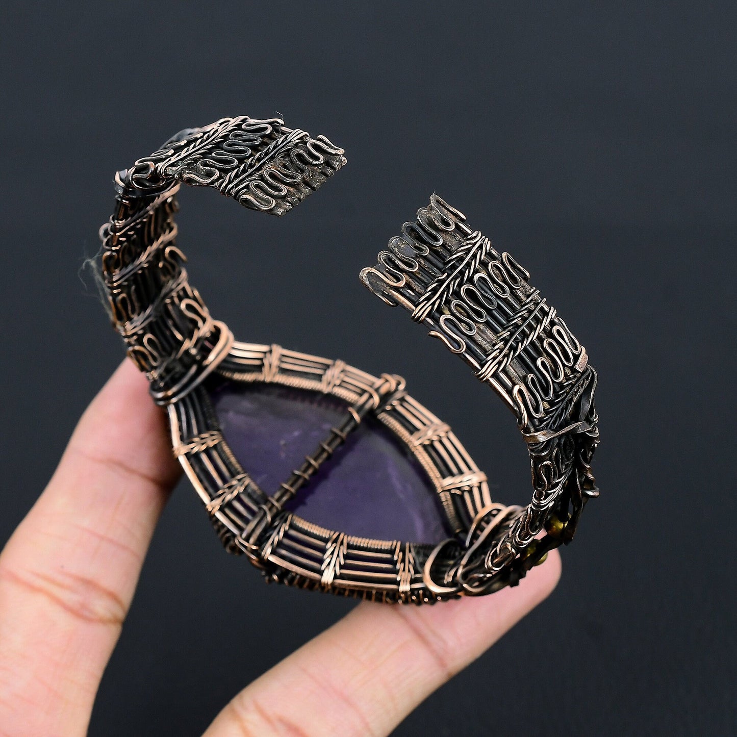 Purple Amethyst Gemstone Bracelet