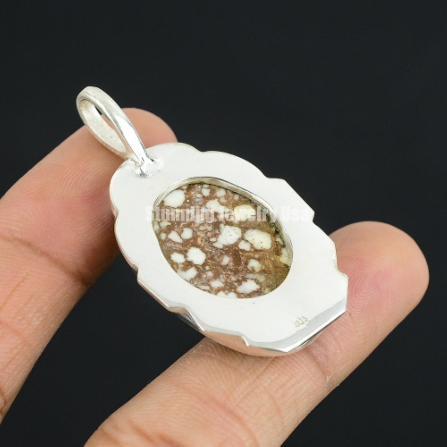 Brown Wild Horse Jasper Gemstone Pendant