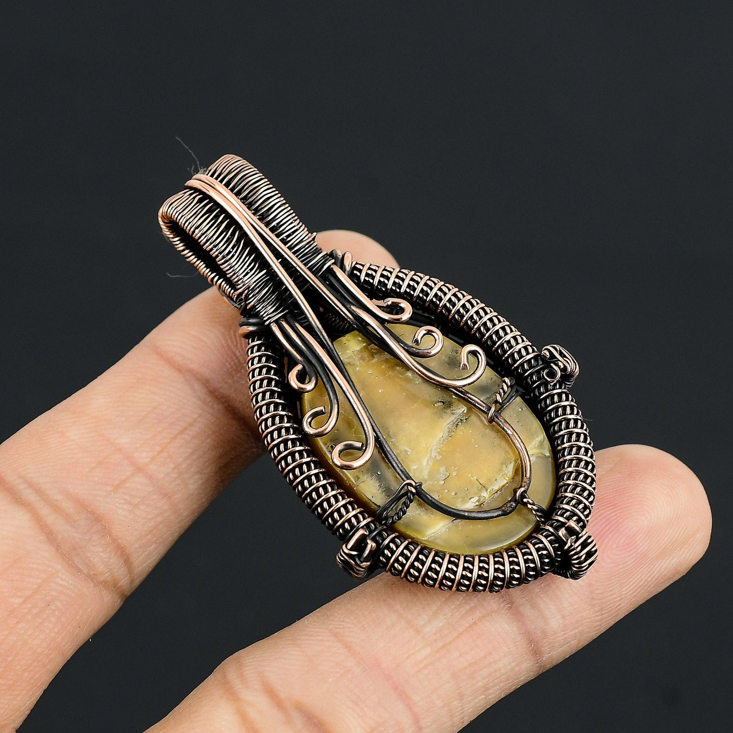 White Mother of Pearl Gemstone Pendant