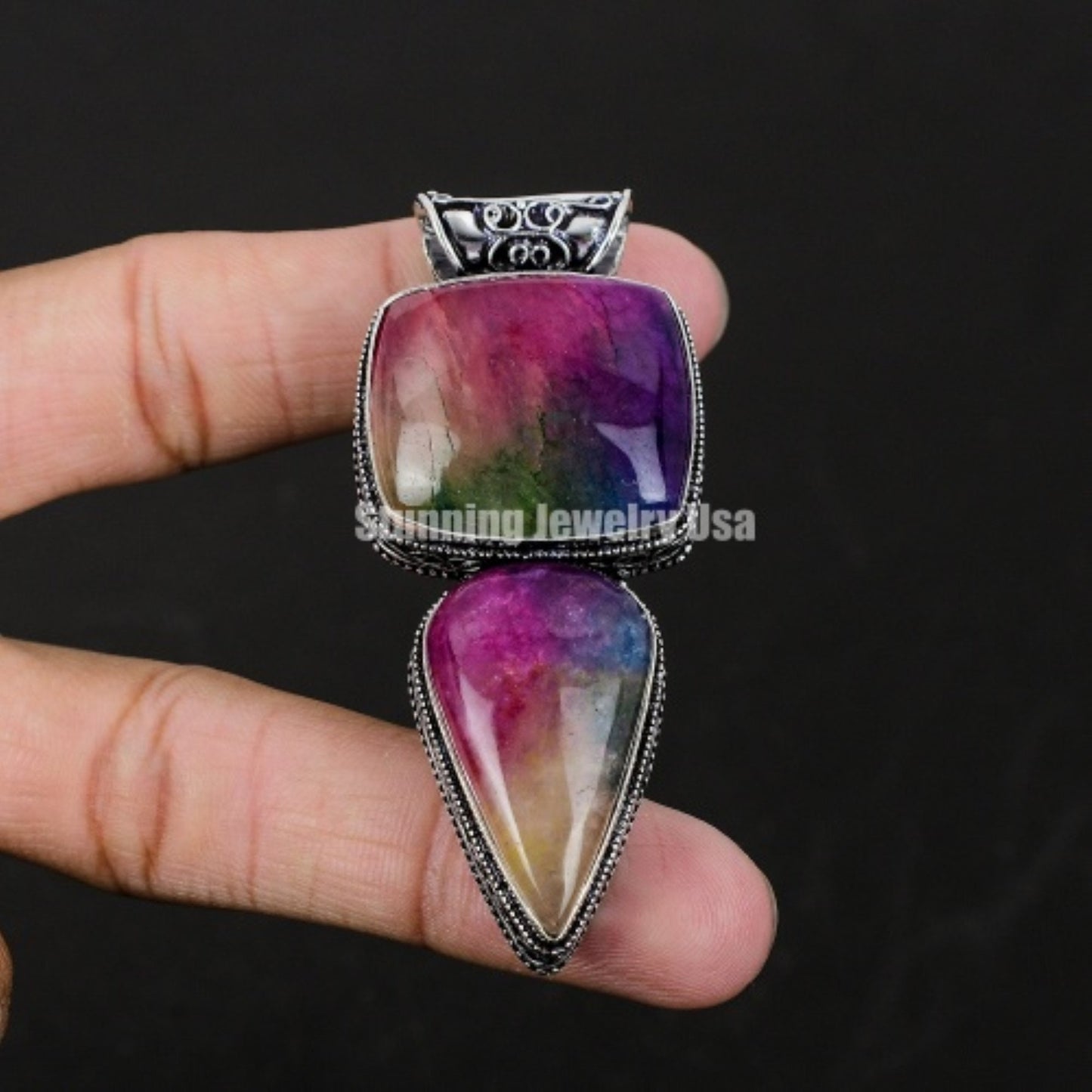 Rainbow Solar Gemstone Pendant