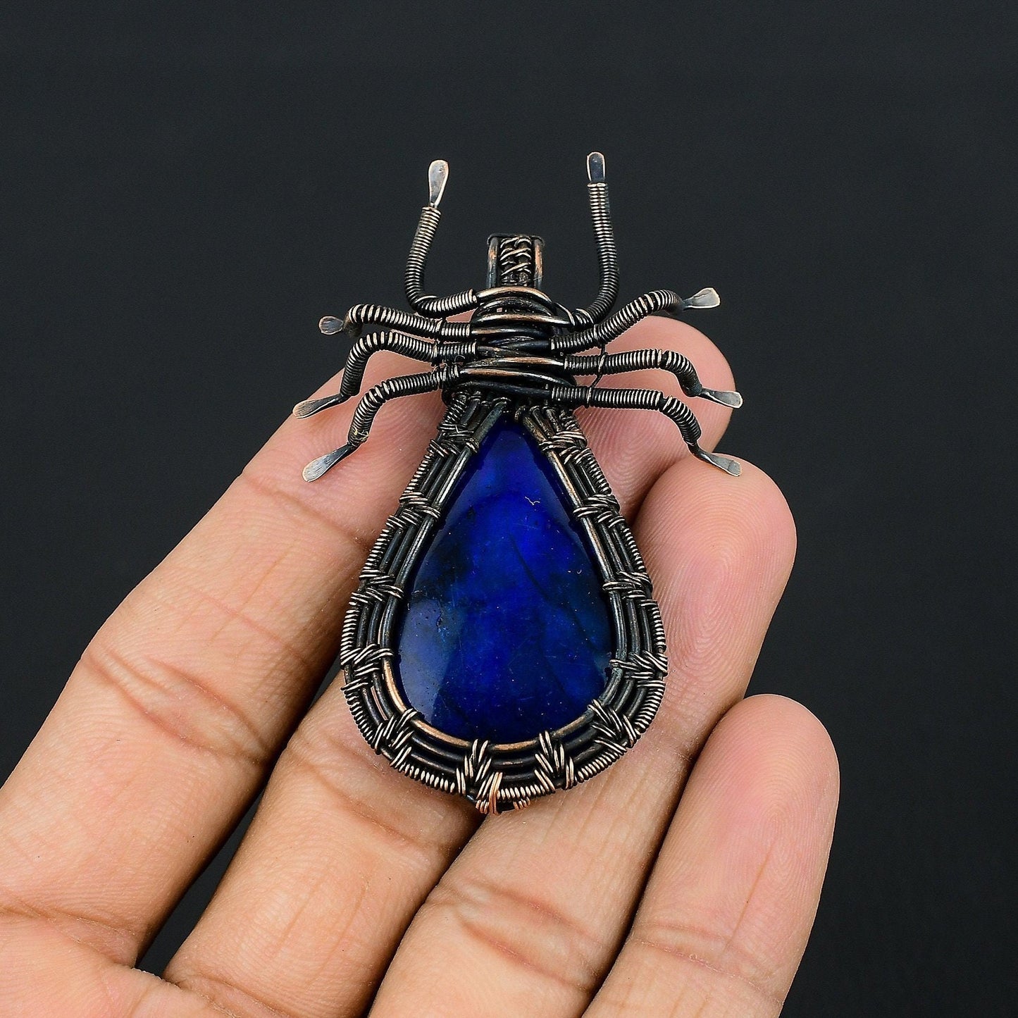 Blue Labradorite Gemstone Pendant