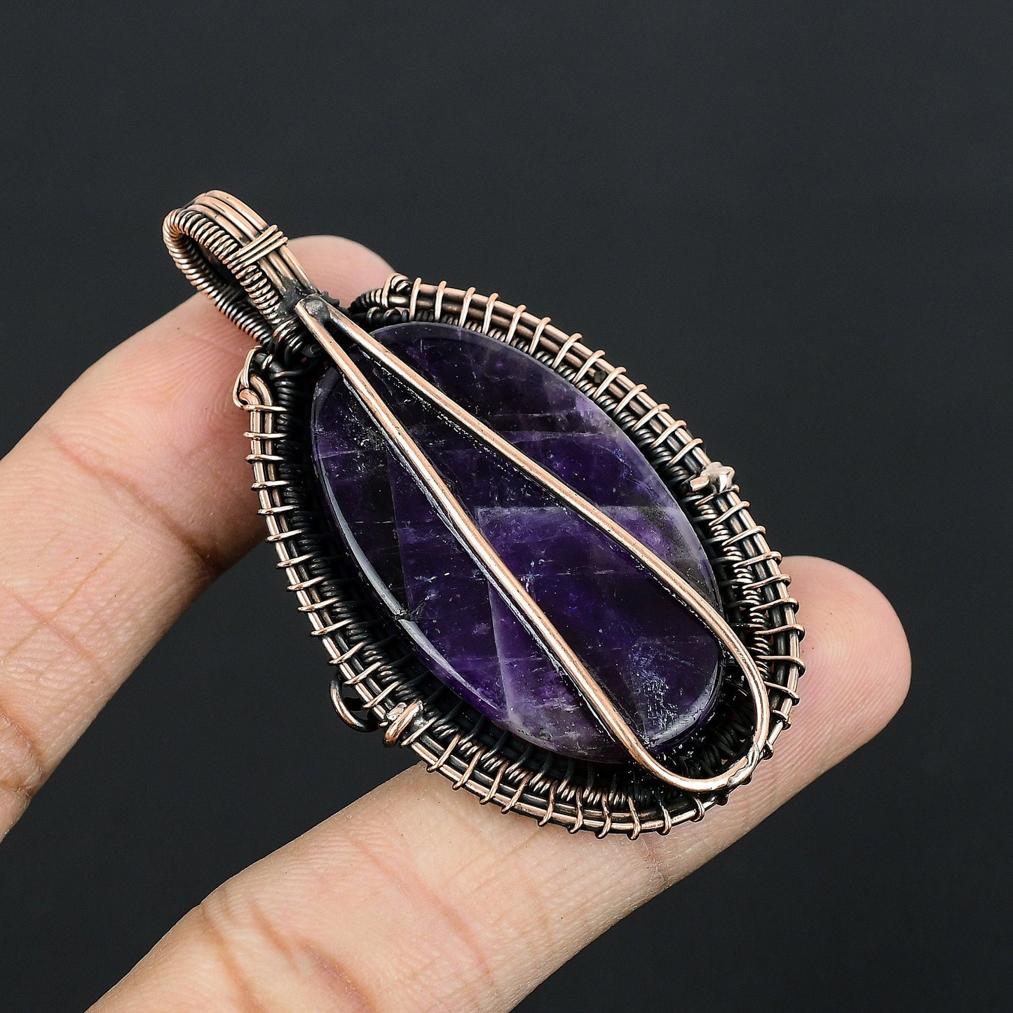 Purple Amethyst Gemstone Pendant