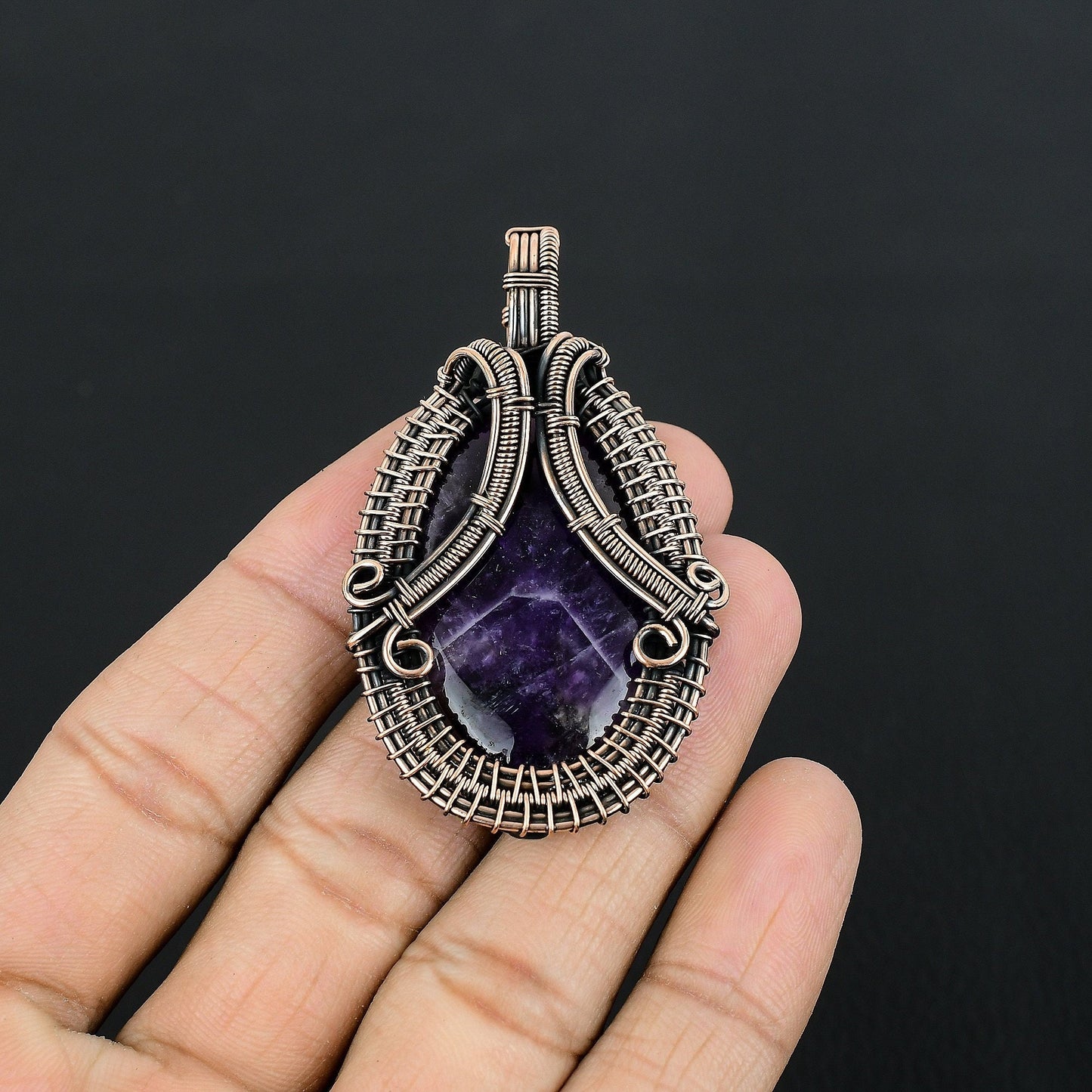 Purple Amethyst Gemstone Pendant