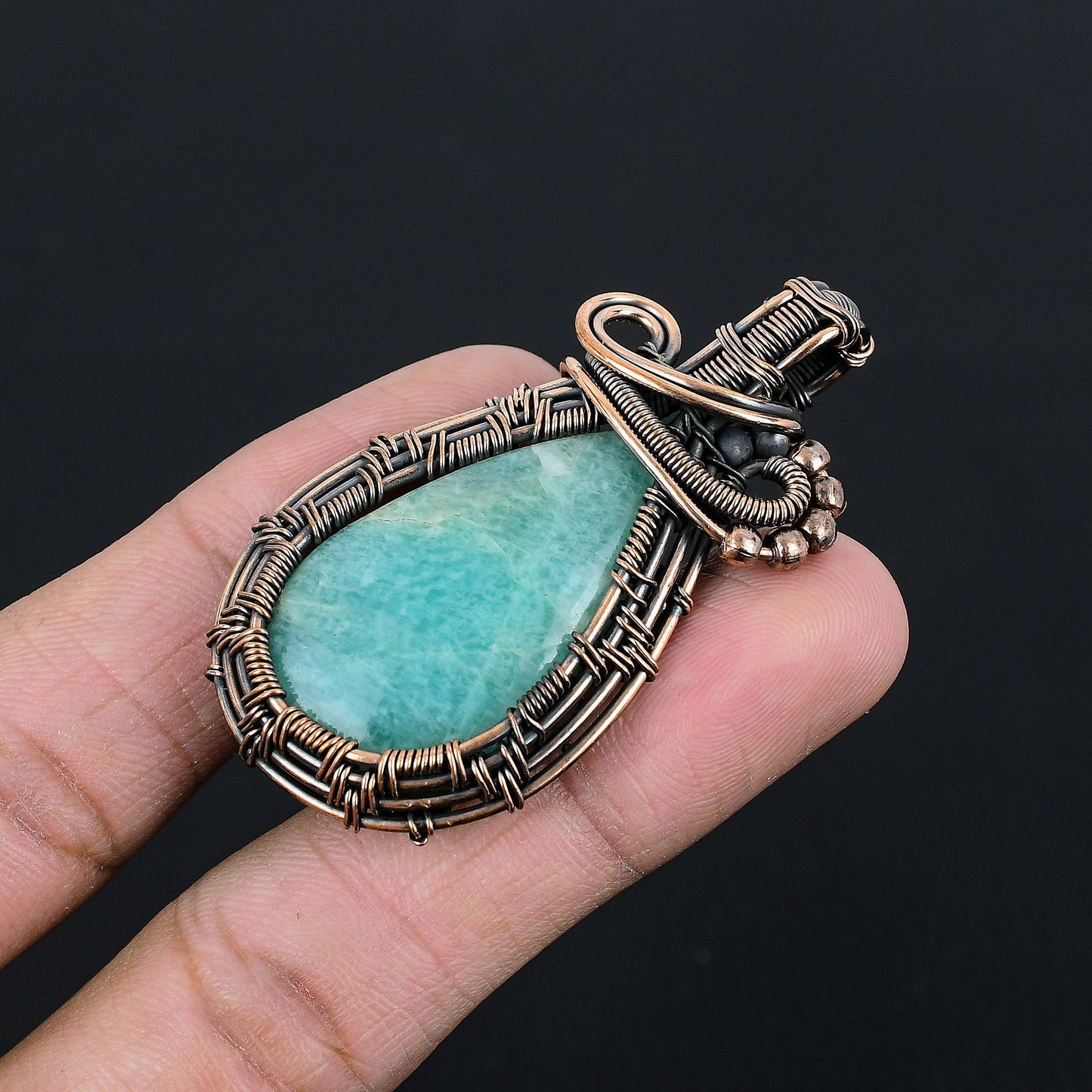 Green Amazonite Gemstone Pendant