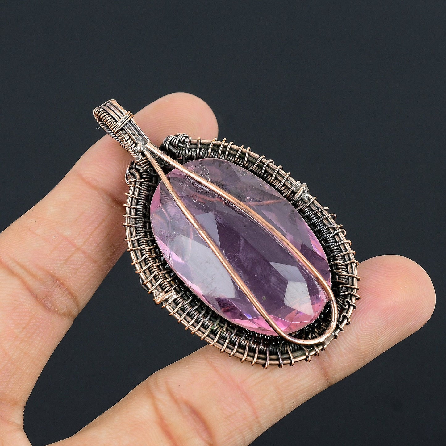 Pink Kunzite Gemstone Pendant
