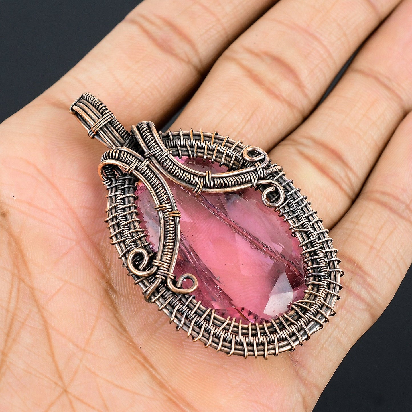 Pink Kunzite Gemstone Pendant