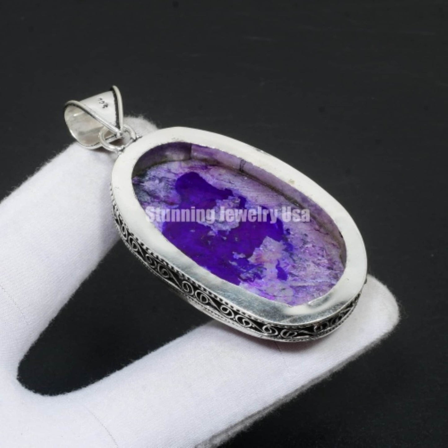 Purple Charoite Gemstone Pendant