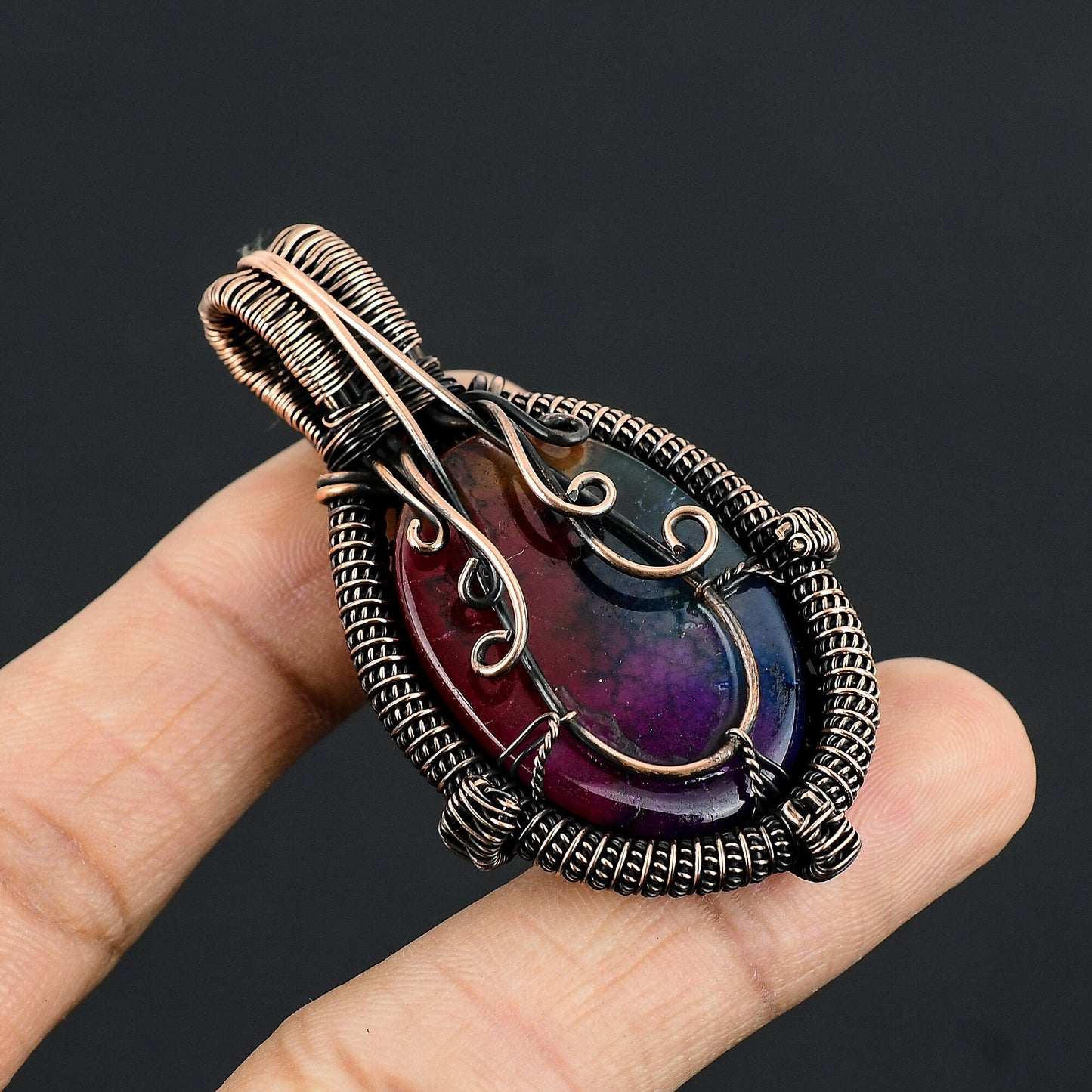 Rainbow Solar Quartz Gemstone Pendant