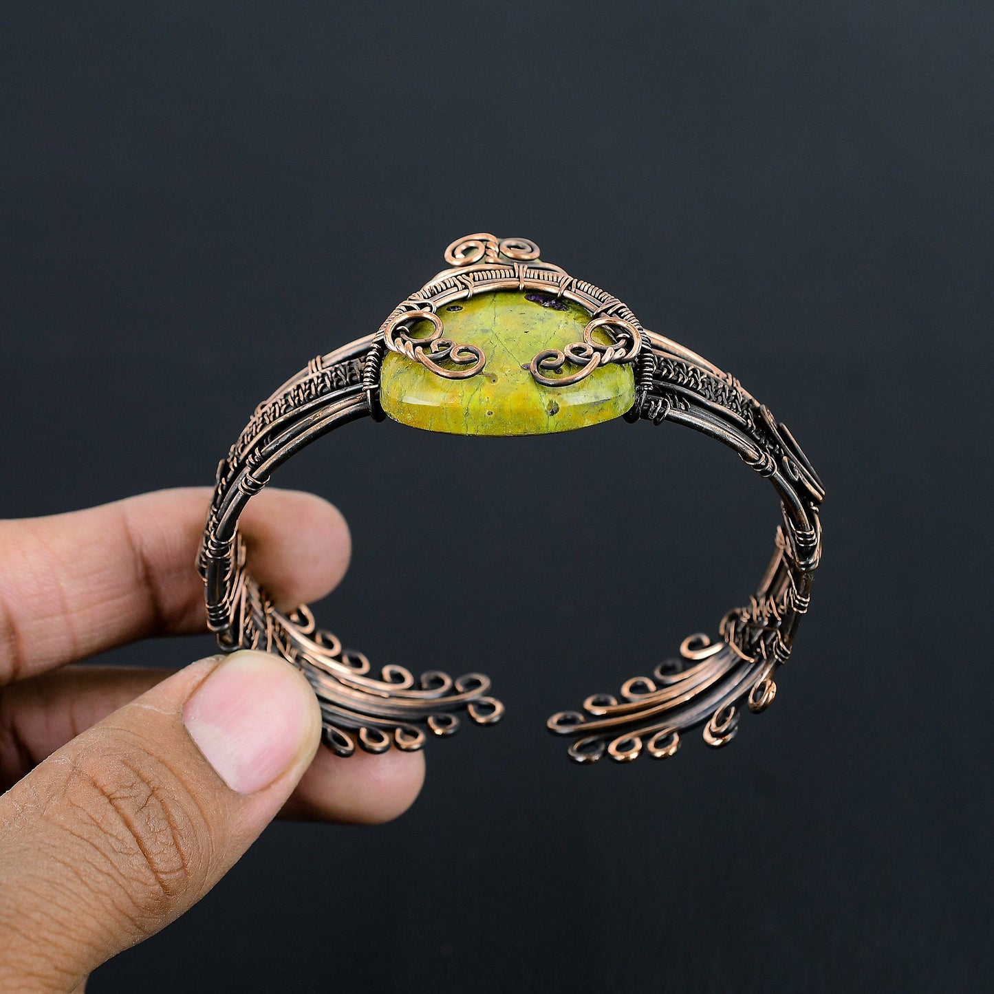Green Atlantisite Gemstone Bracelet