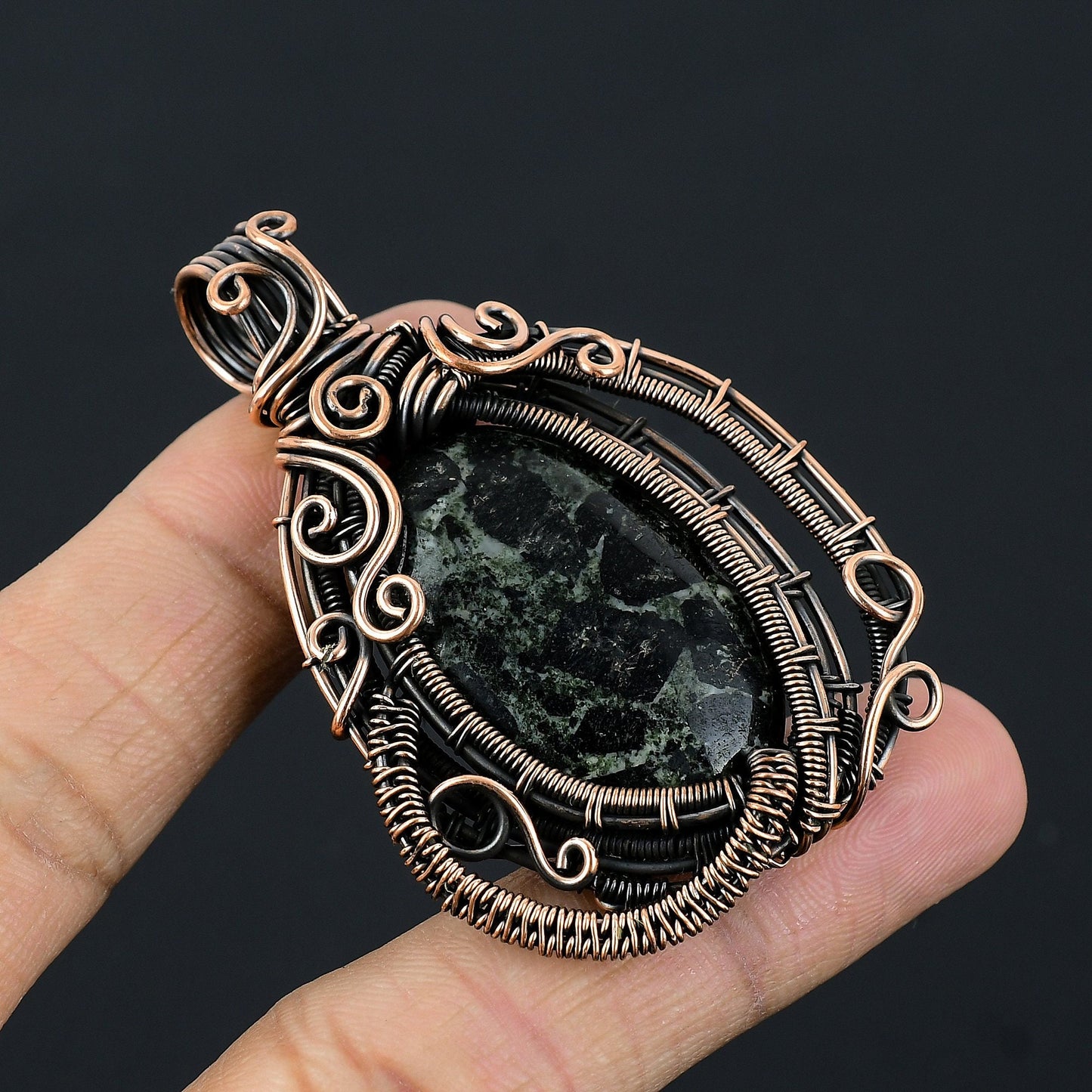 Black Star Galaxy Gemstone Pendant