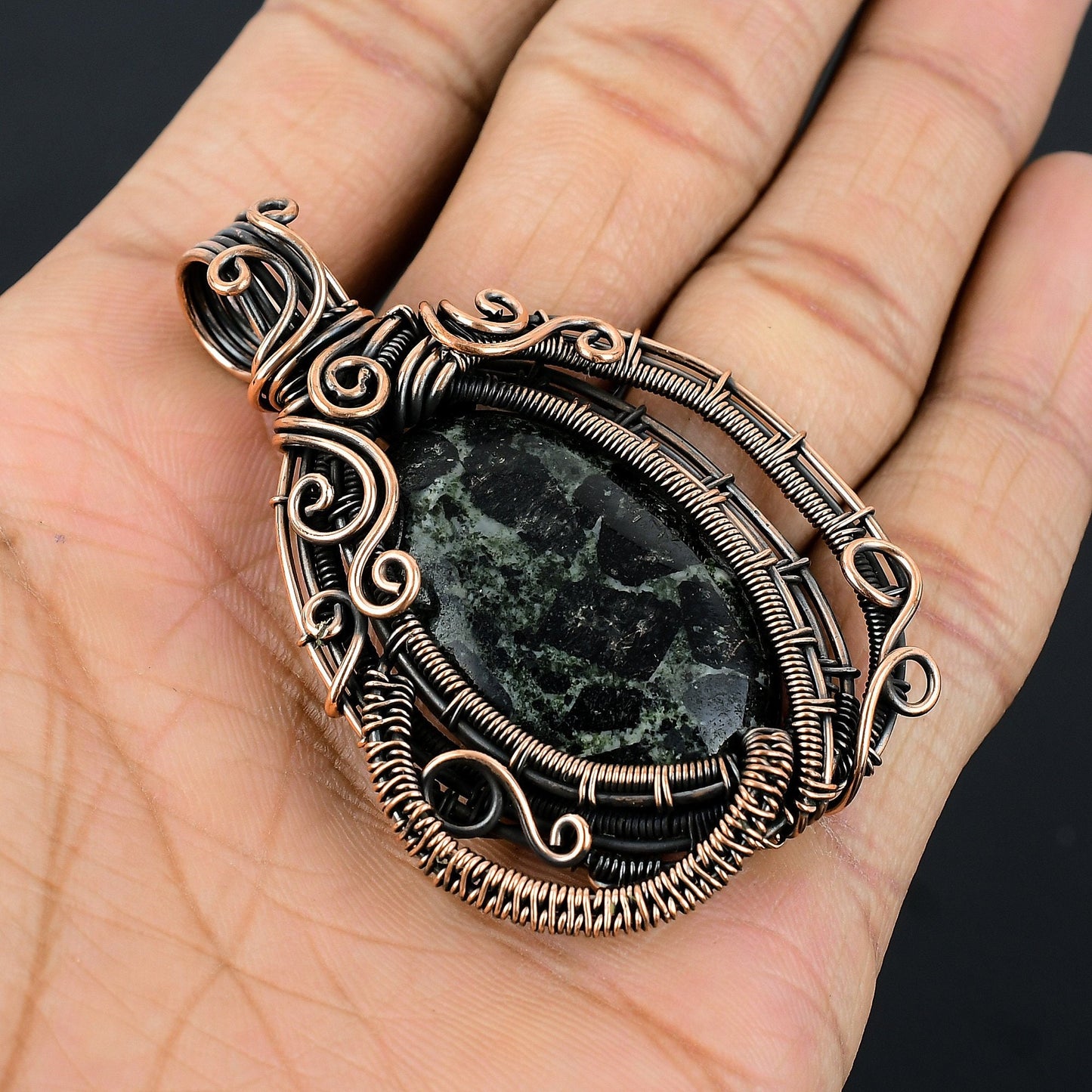 Black Star Galaxy Gemstone Pendant