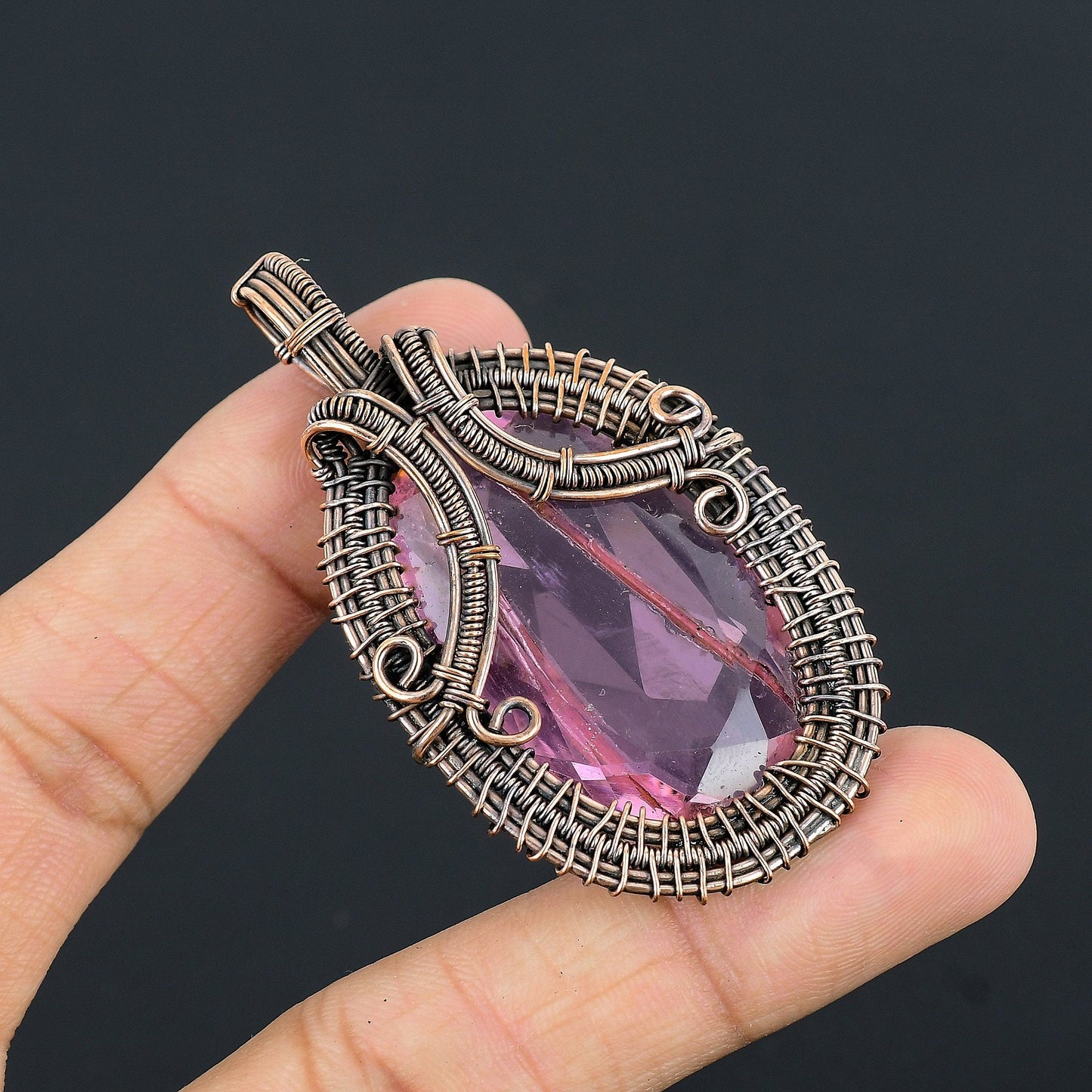Pink Kunzite Gemstone Pendant