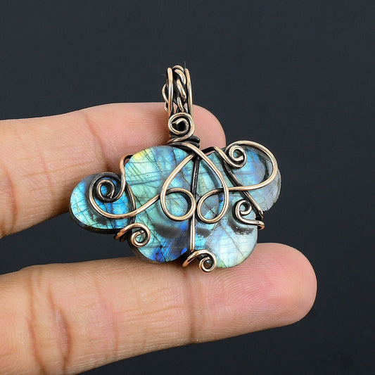 Blue Labradorite Gemstone Pendant