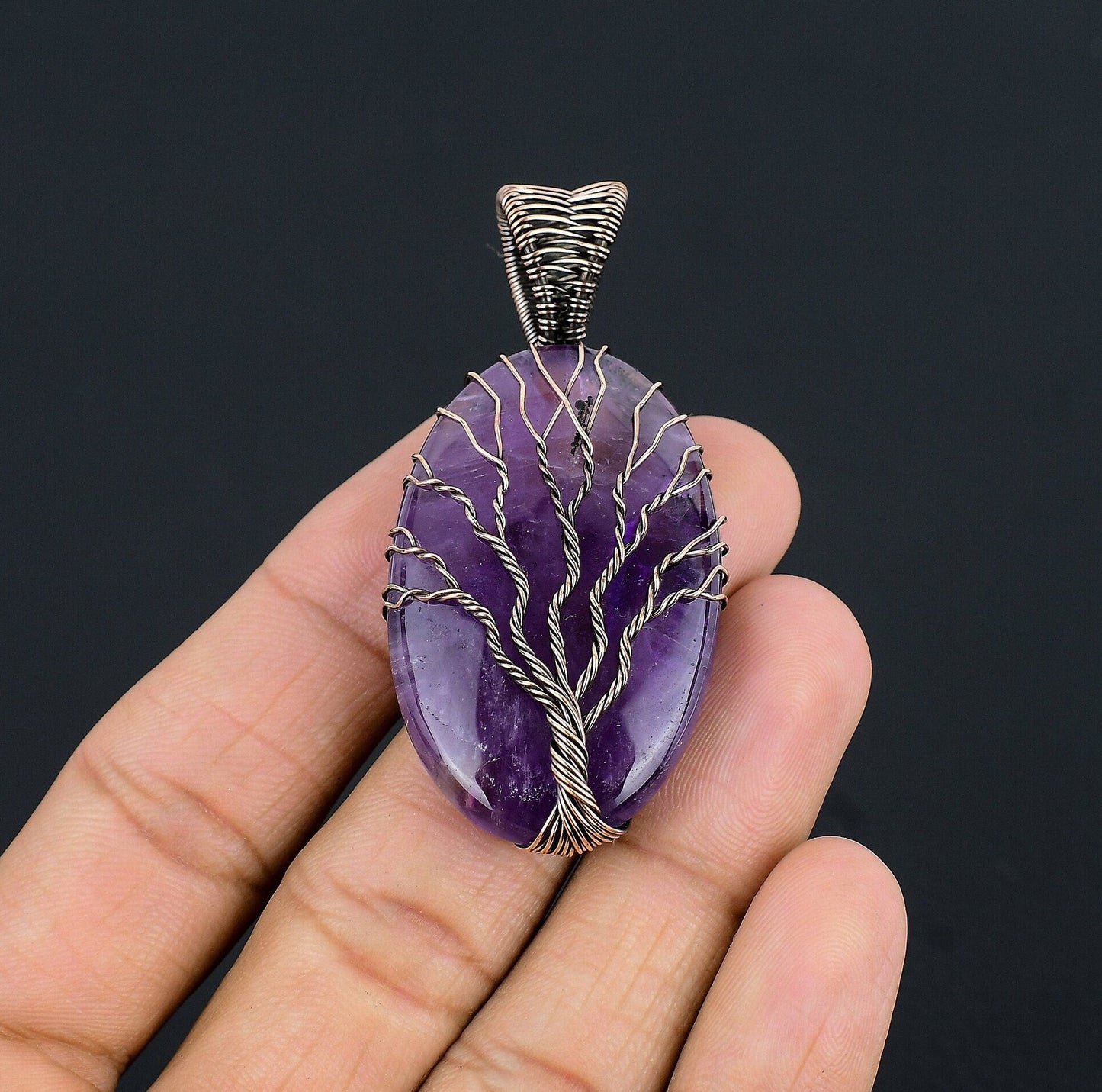 Purple Amethyst Gemstone Pendant