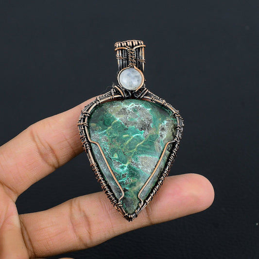 Blue Azurite Gemstone Pendant