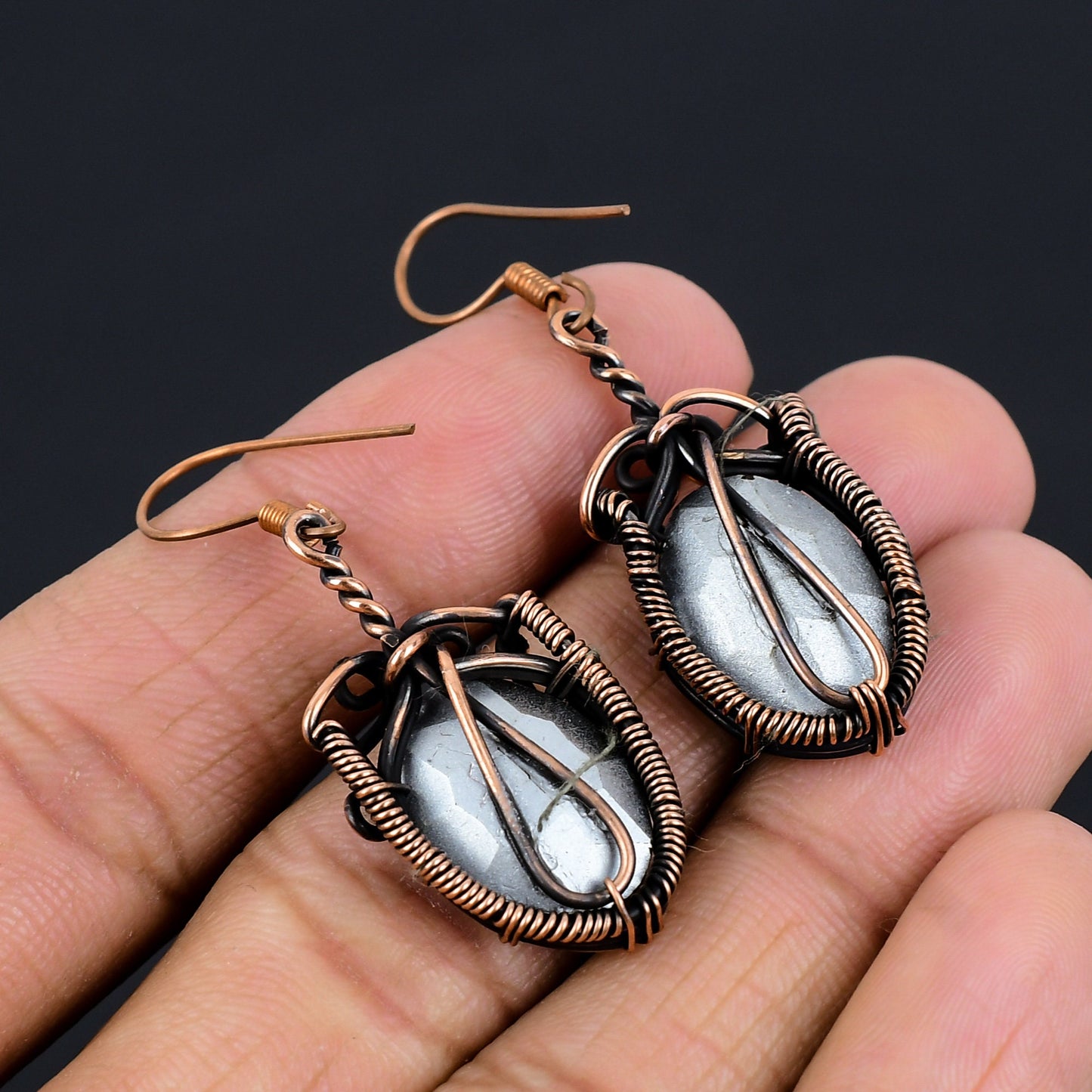 Green Peridot Gemstone Earrings