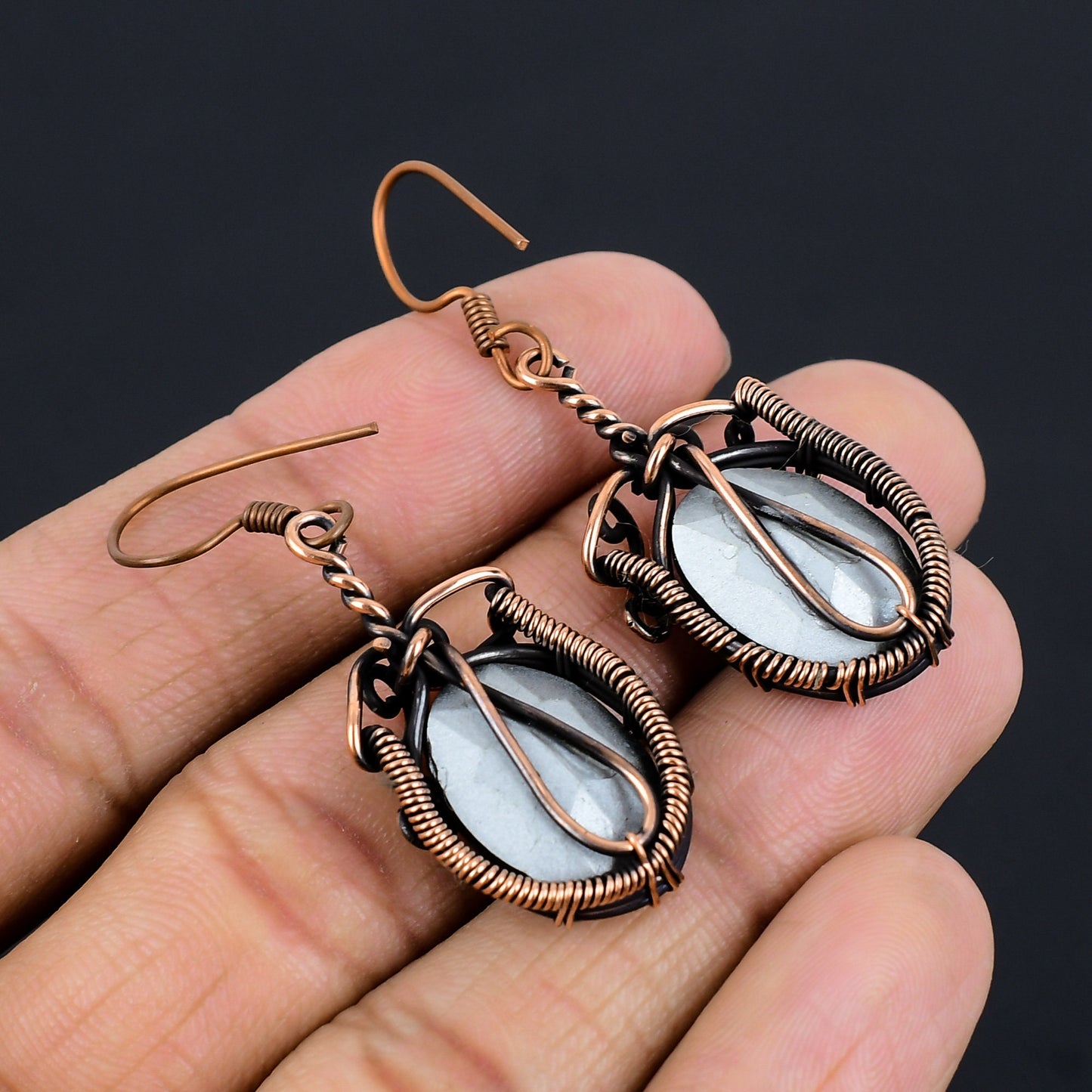 Rainbow Mystic Topaz Gemstone Earrings