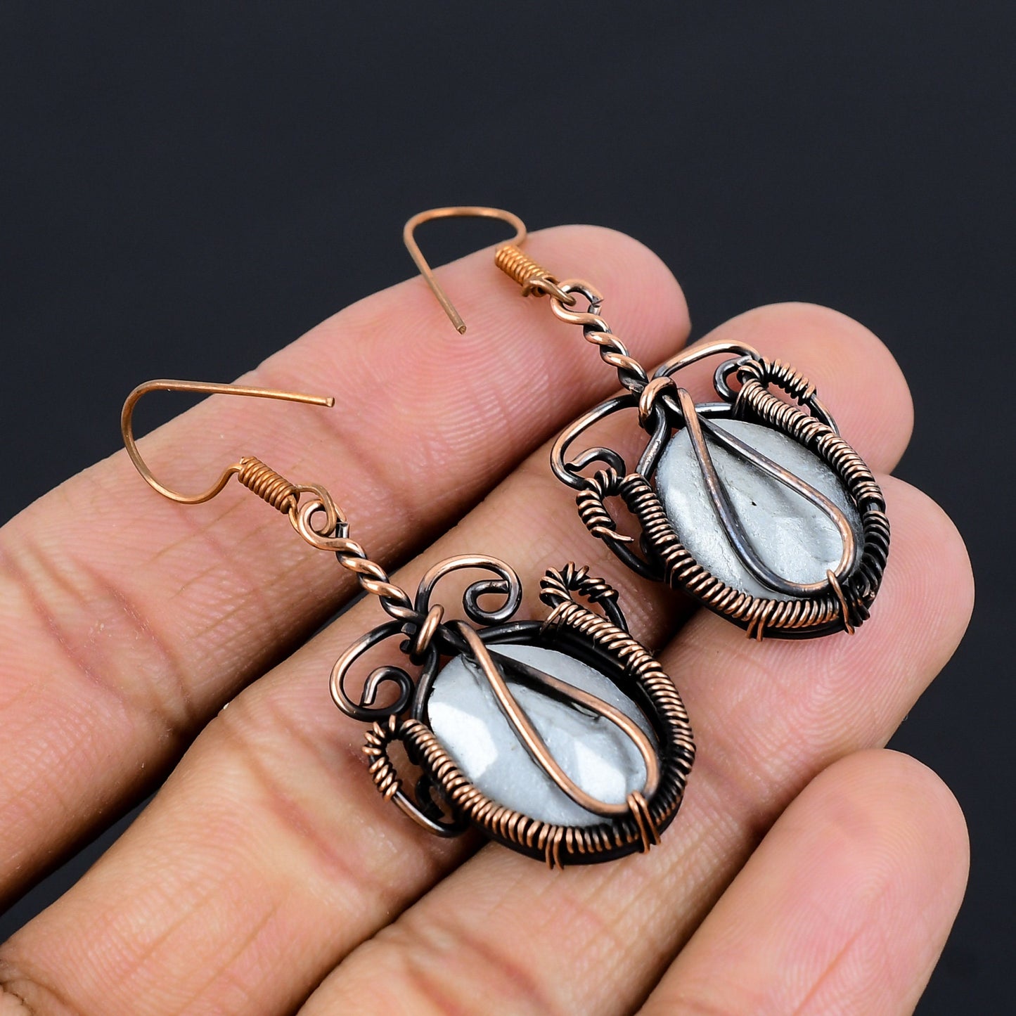 Green Tourmaline Gemstone Earrings