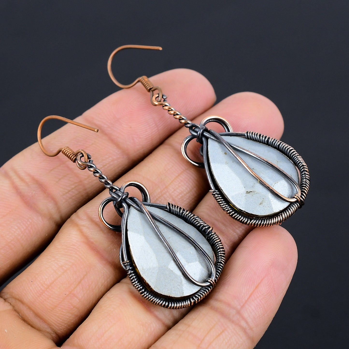 Yellow Citrine Gemstone Earrings