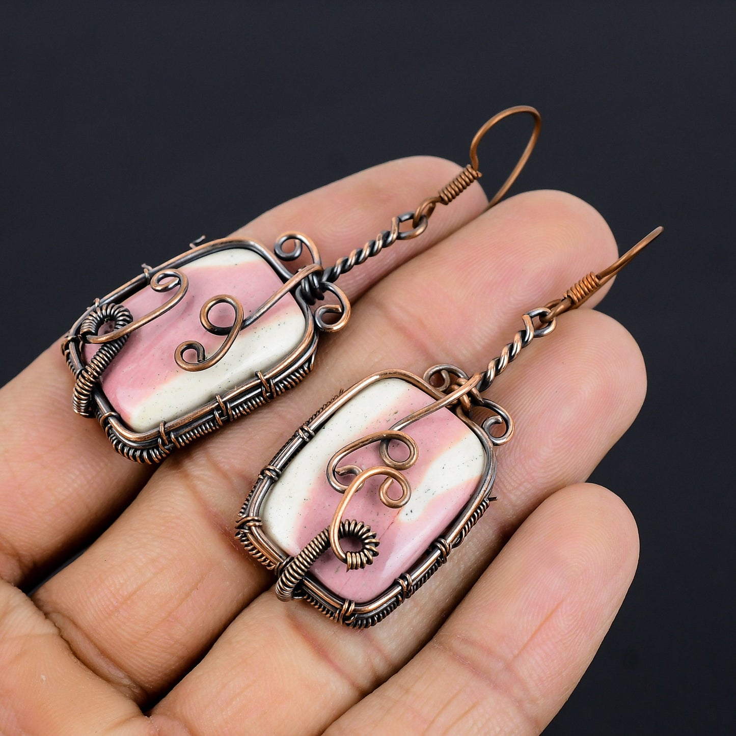 Multicolor Mookaite Gemstone Earrings