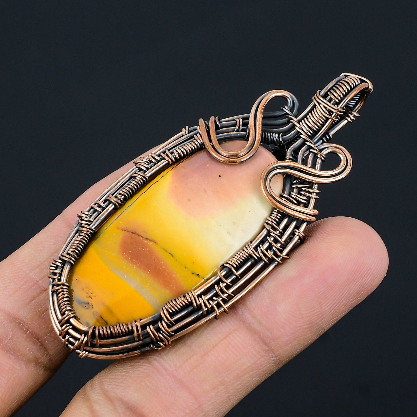 Multicolor Mookaite Gemstone Pendant