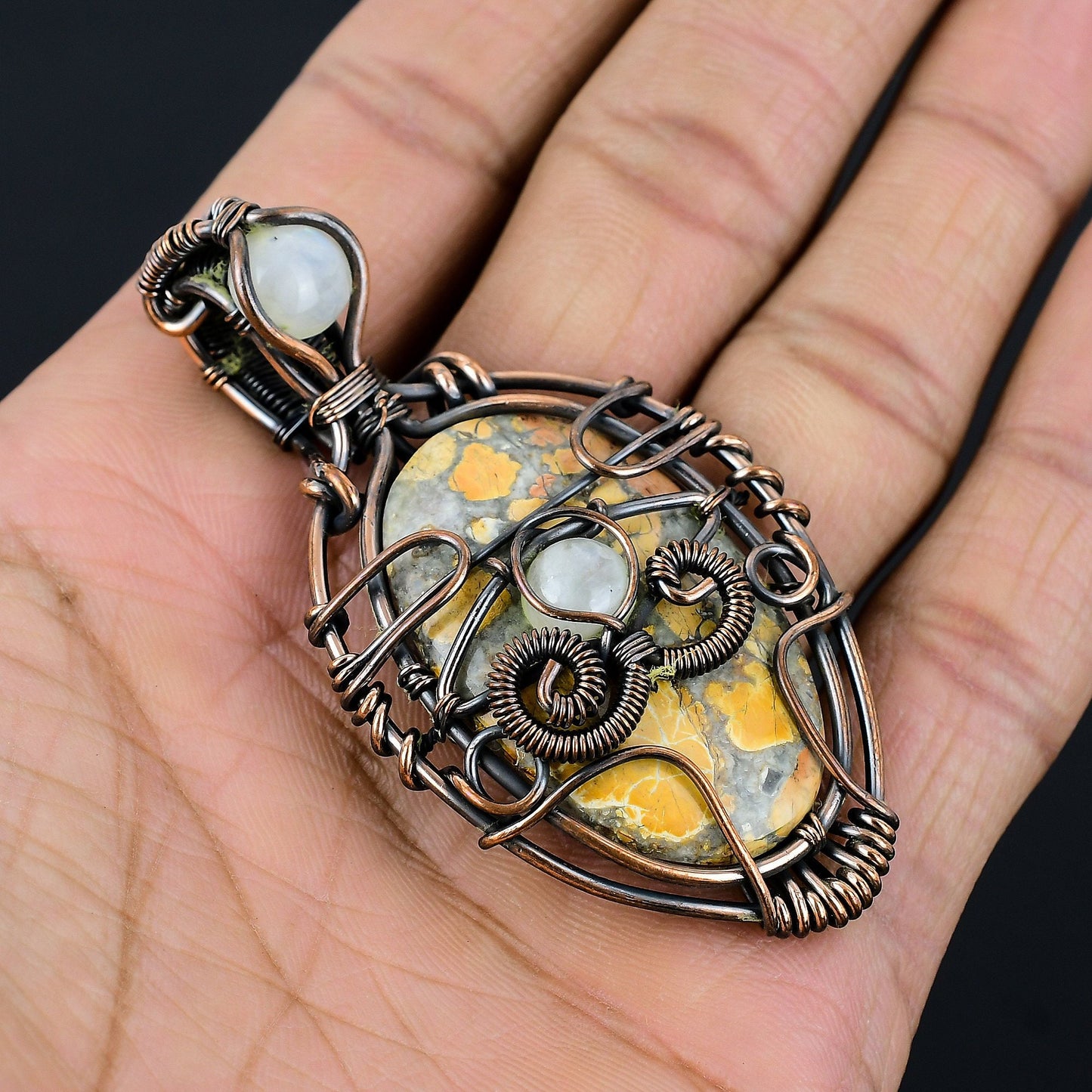 Blue Maligano Jasper Gemstone Pendant