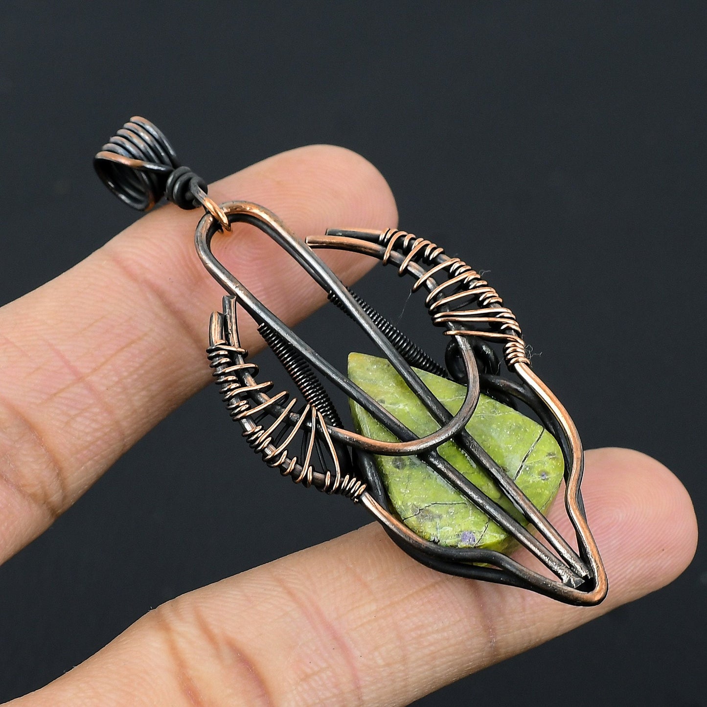 Green & Purple Atlantisite Gemstone Pendant