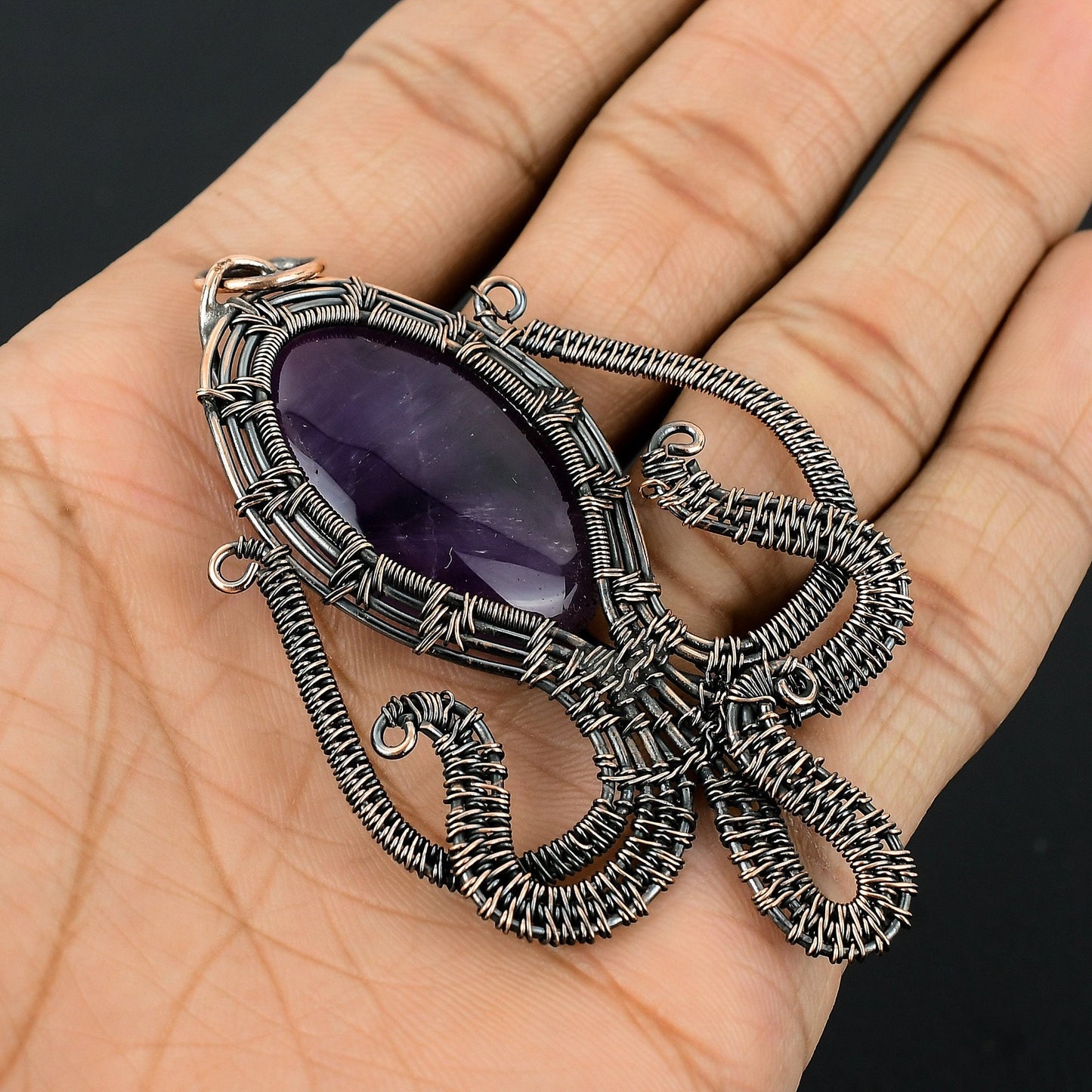 Purple Amethyst Gemstone Pendant
