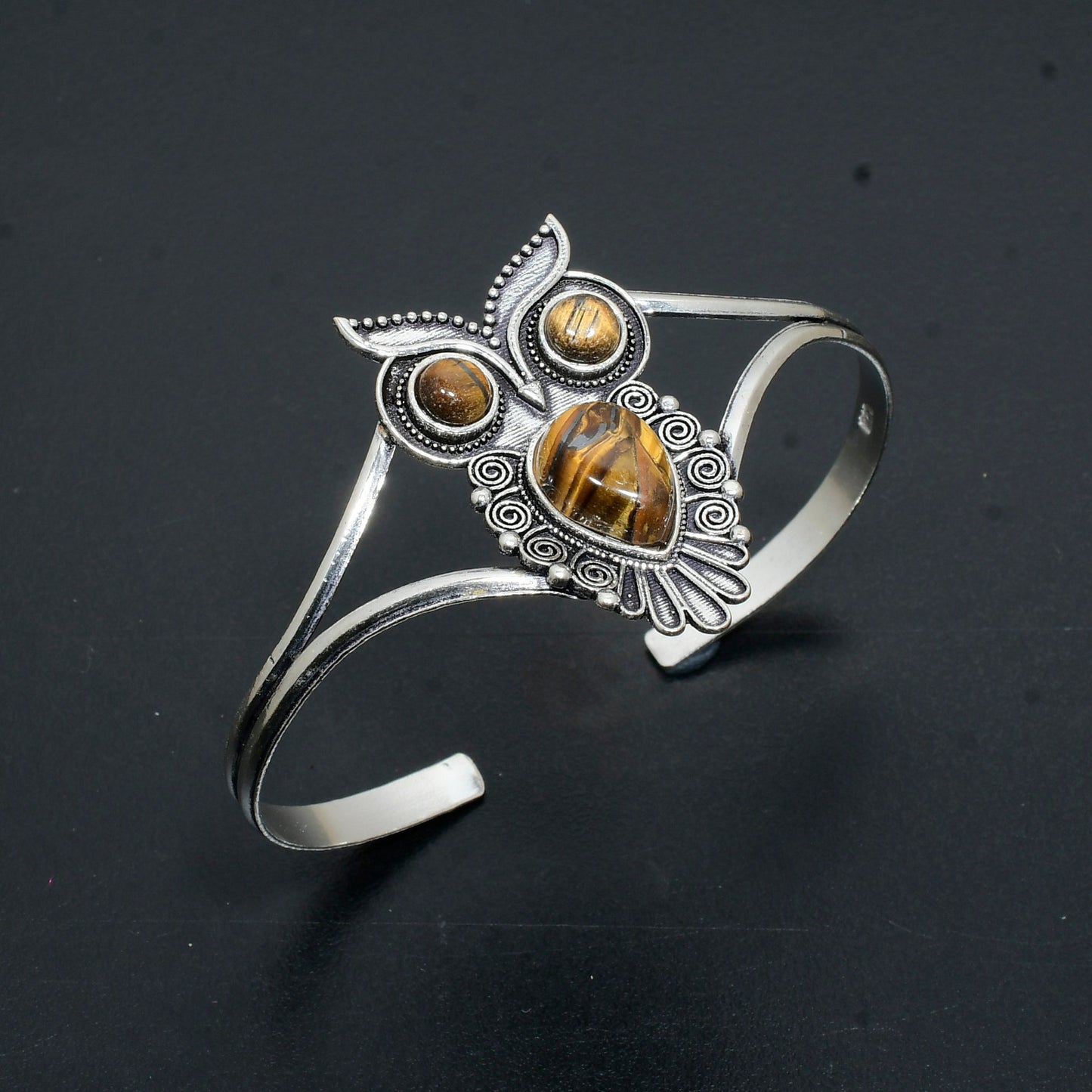 Brown Tiger Eye Gemstone Bangle